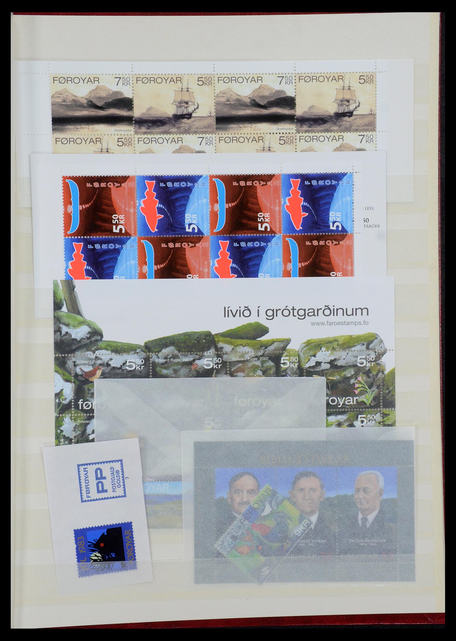 35581 123 - Postzegelverzameling 35581 Faeroer 1975-2007.