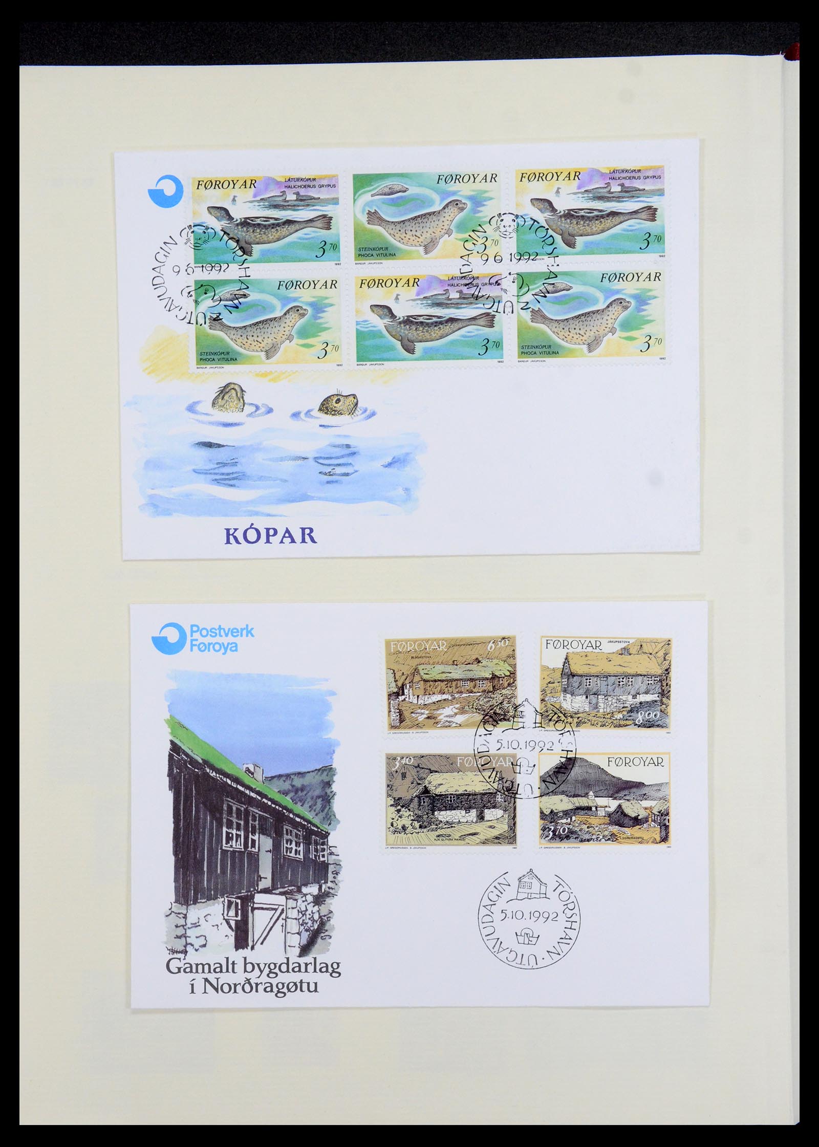 35581 129 - Postzegelverzameling 35581 Faeroer 1975-2007.