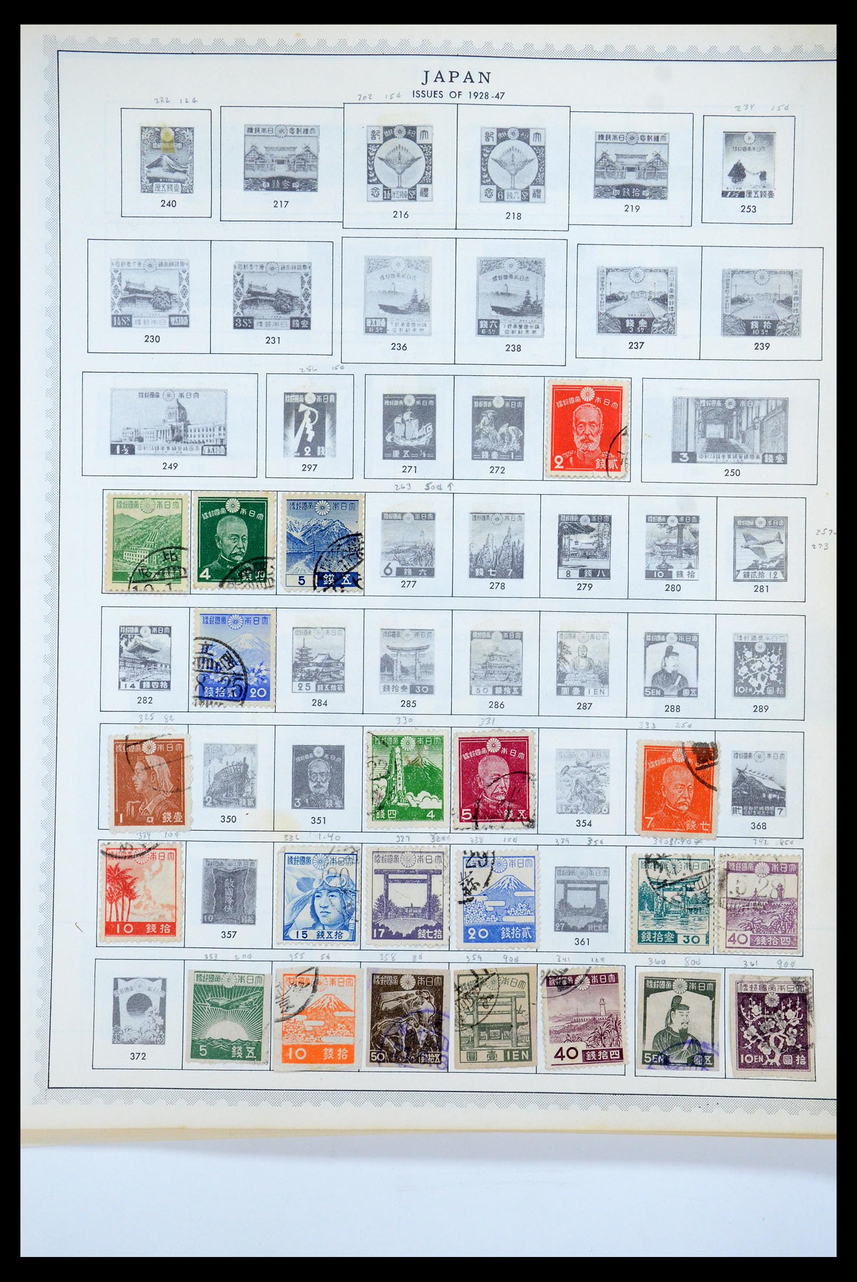 35584 008 - Postzegelverzameling 35584 Japan 1872-1950.
