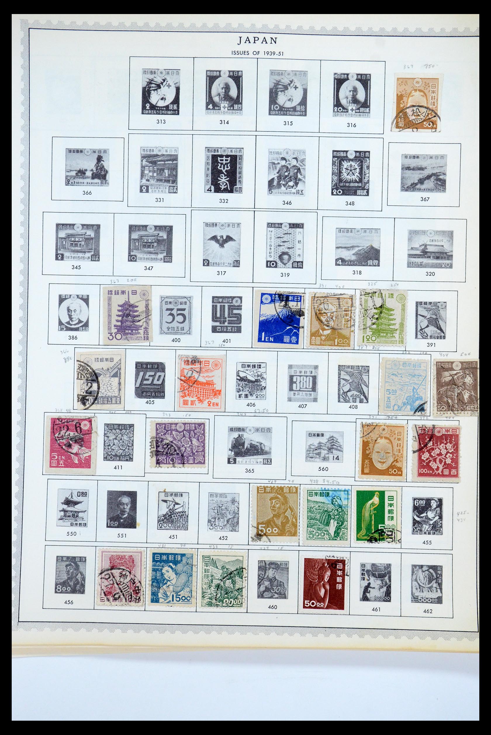 35584 009 - Postzegelverzameling 35584 Japan 1872-1950.
