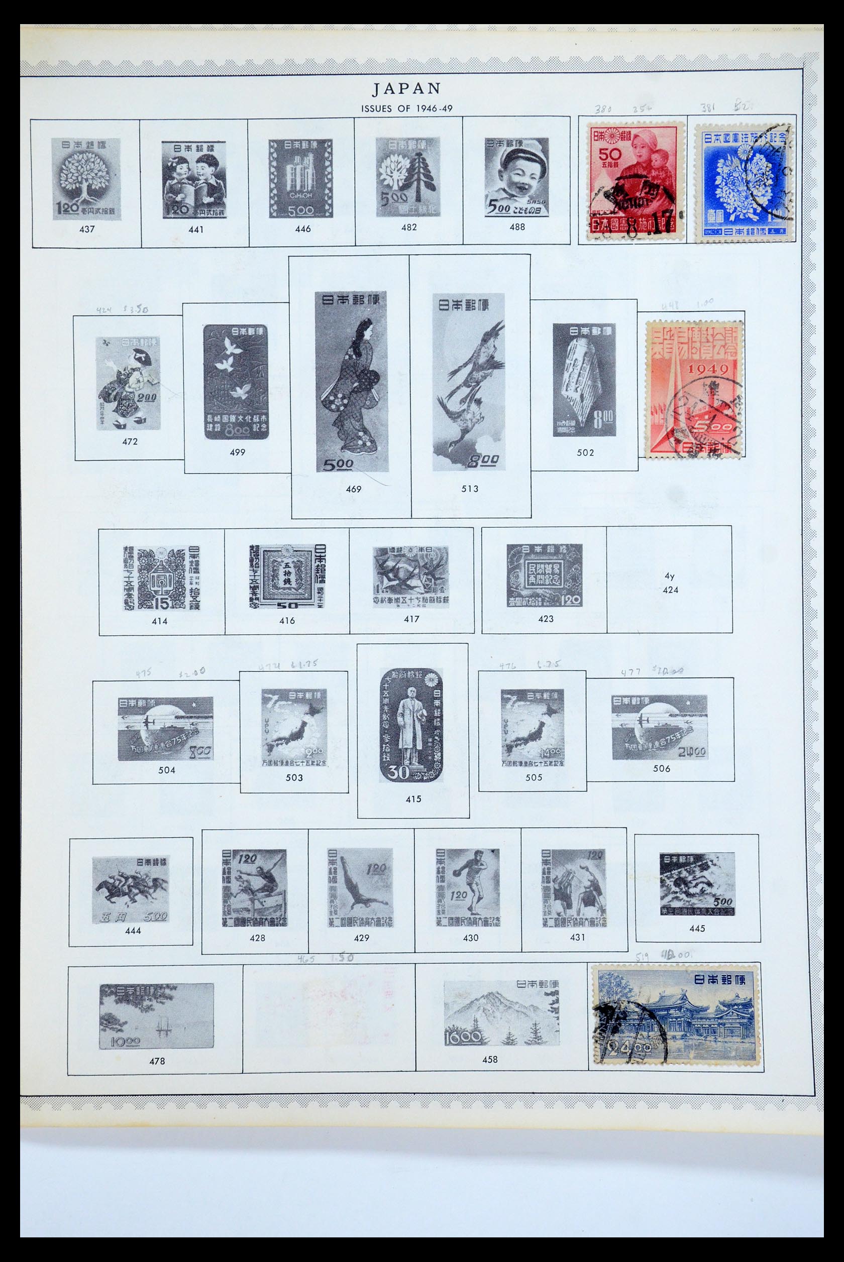 35584 010 - Postzegelverzameling 35584 Japan 1872-1950.