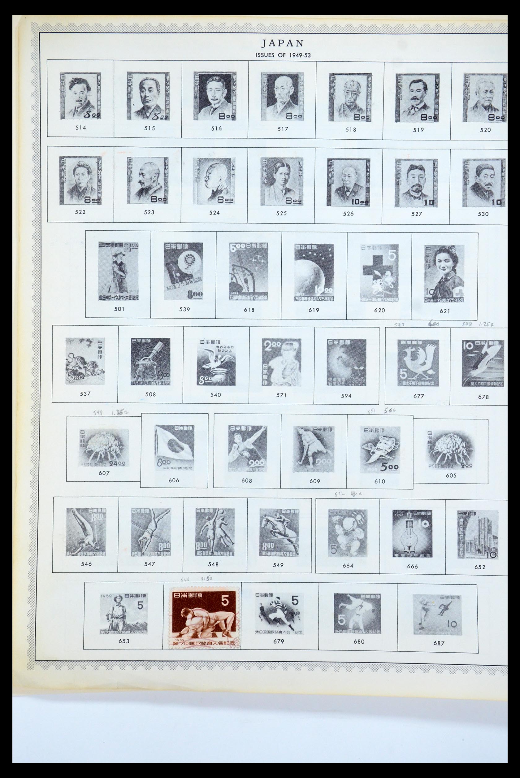 35584 012 - Postzegelverzameling 35584 Japan 1872-1950.