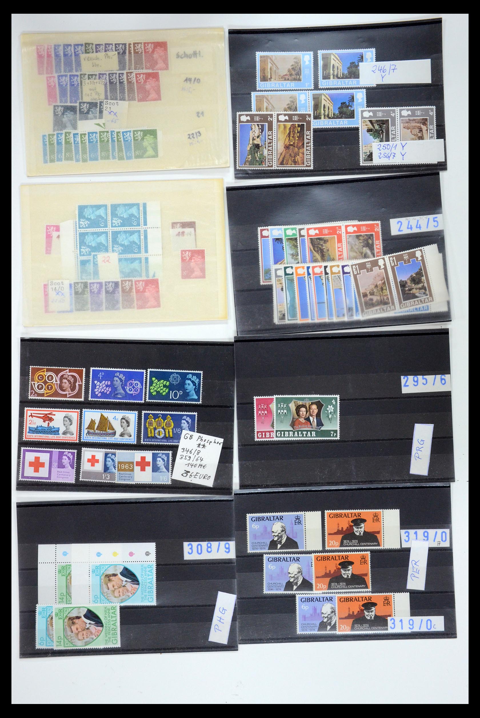 35585 017 - Postzegelverzameling 35585 Engeland en koloniën 1880-2000.