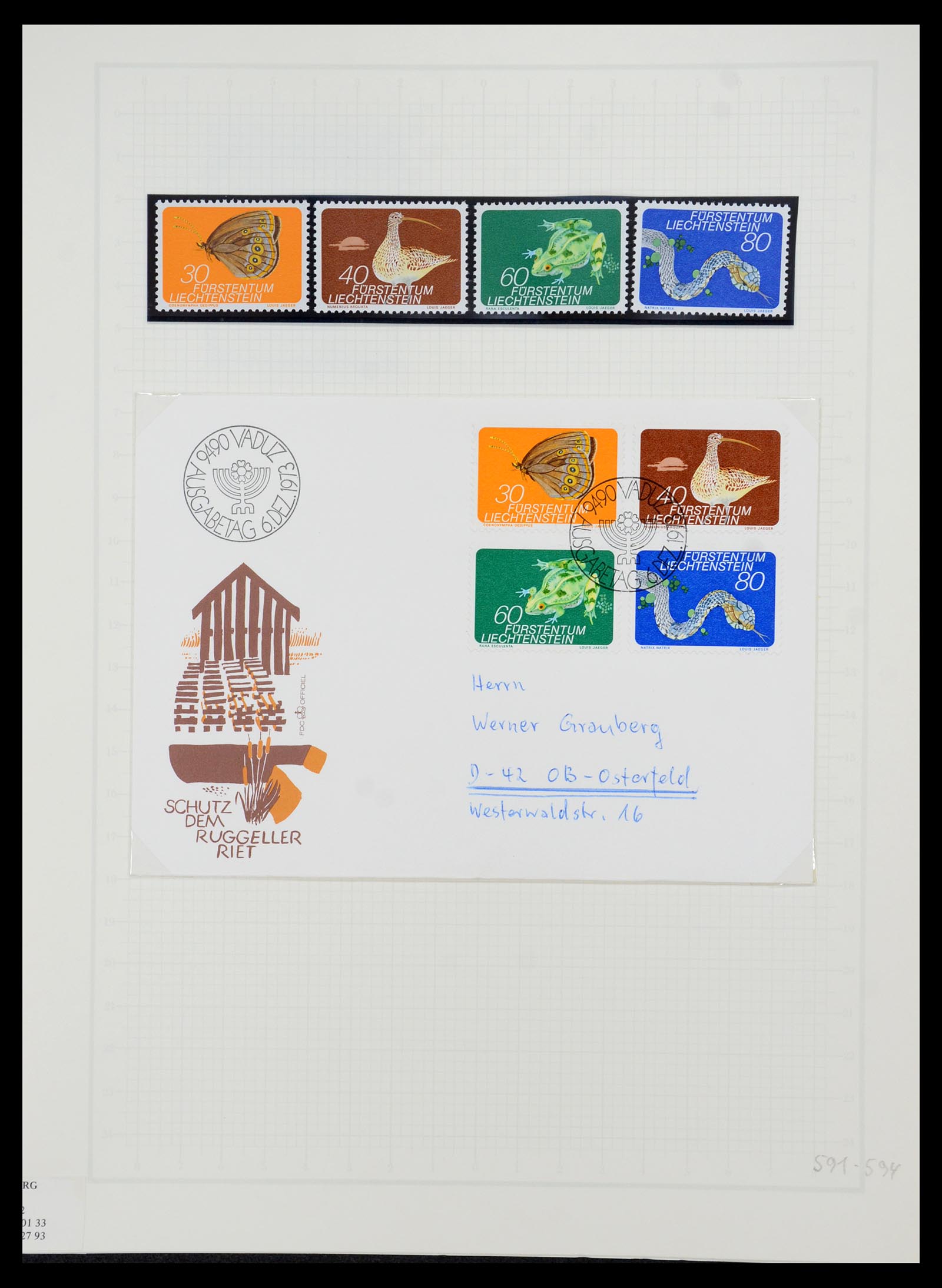 35586 047 - Stamp Collection 35586 Liechtenstein 1912-2021!