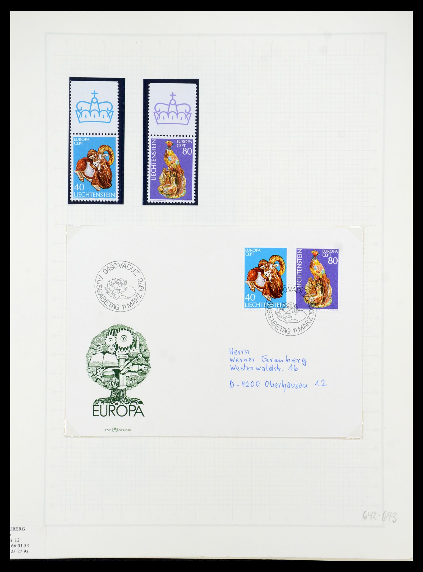 35586 070 - Stamp Collection 35586 Liechtenstein 1912-2021!