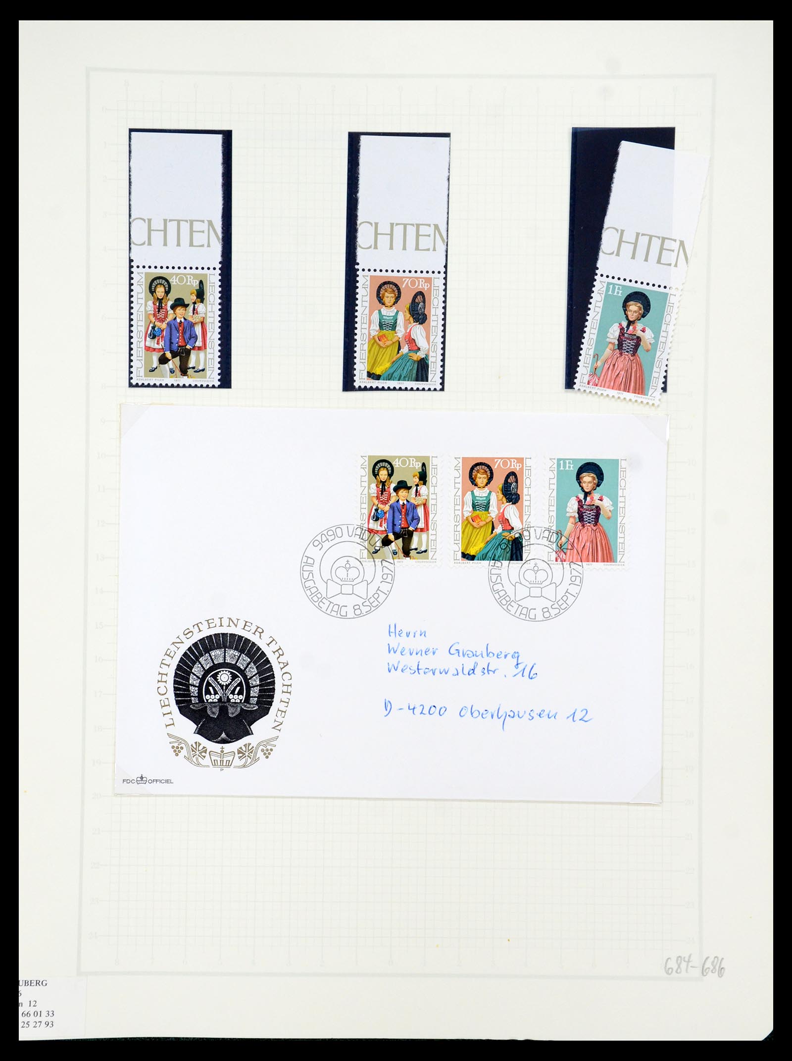 35586 087 - Stamp Collection 35586 Liechtenstein 1912-2021!