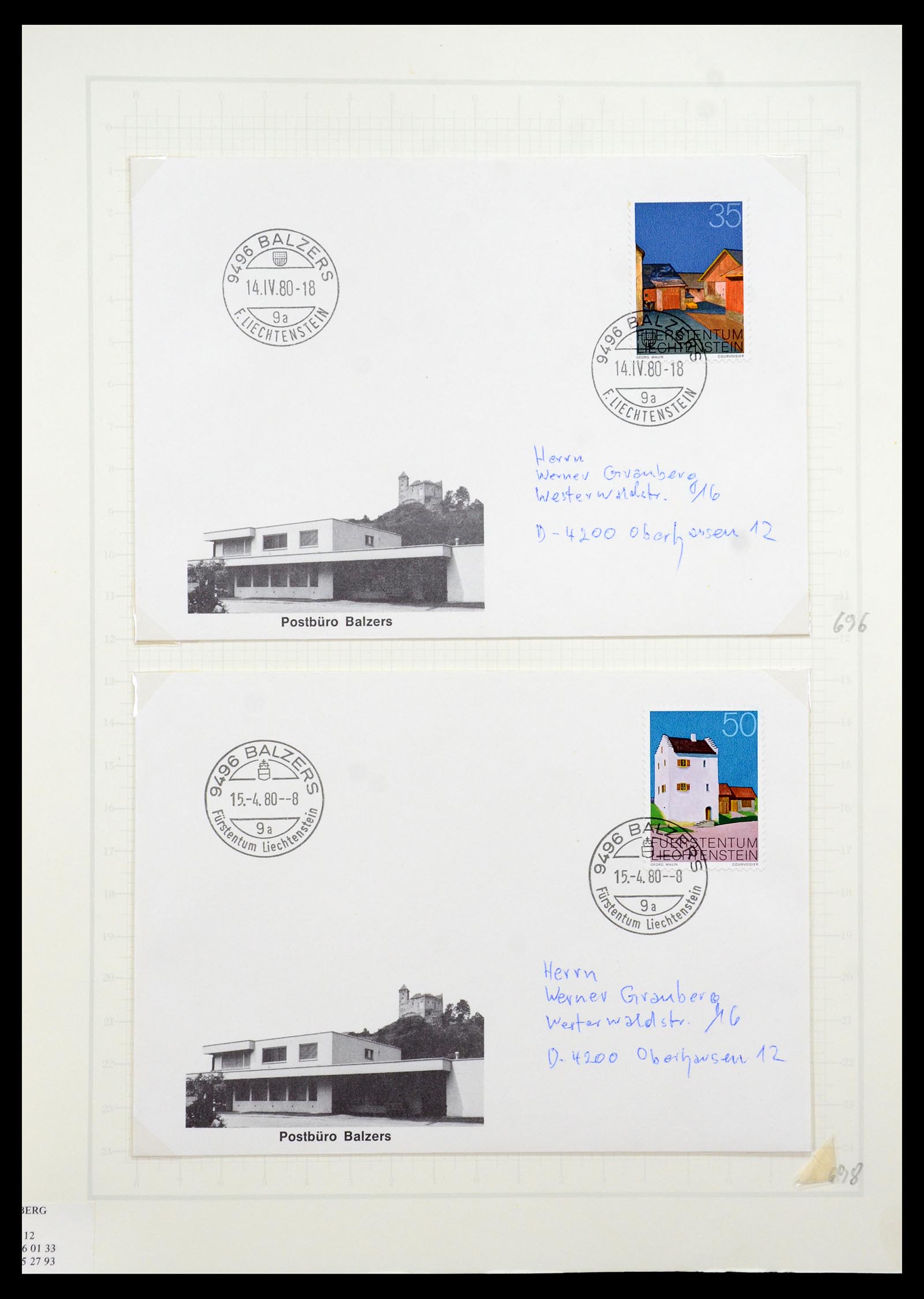 35586 096 - Stamp Collection 35586 Liechtenstein 1912-2021!