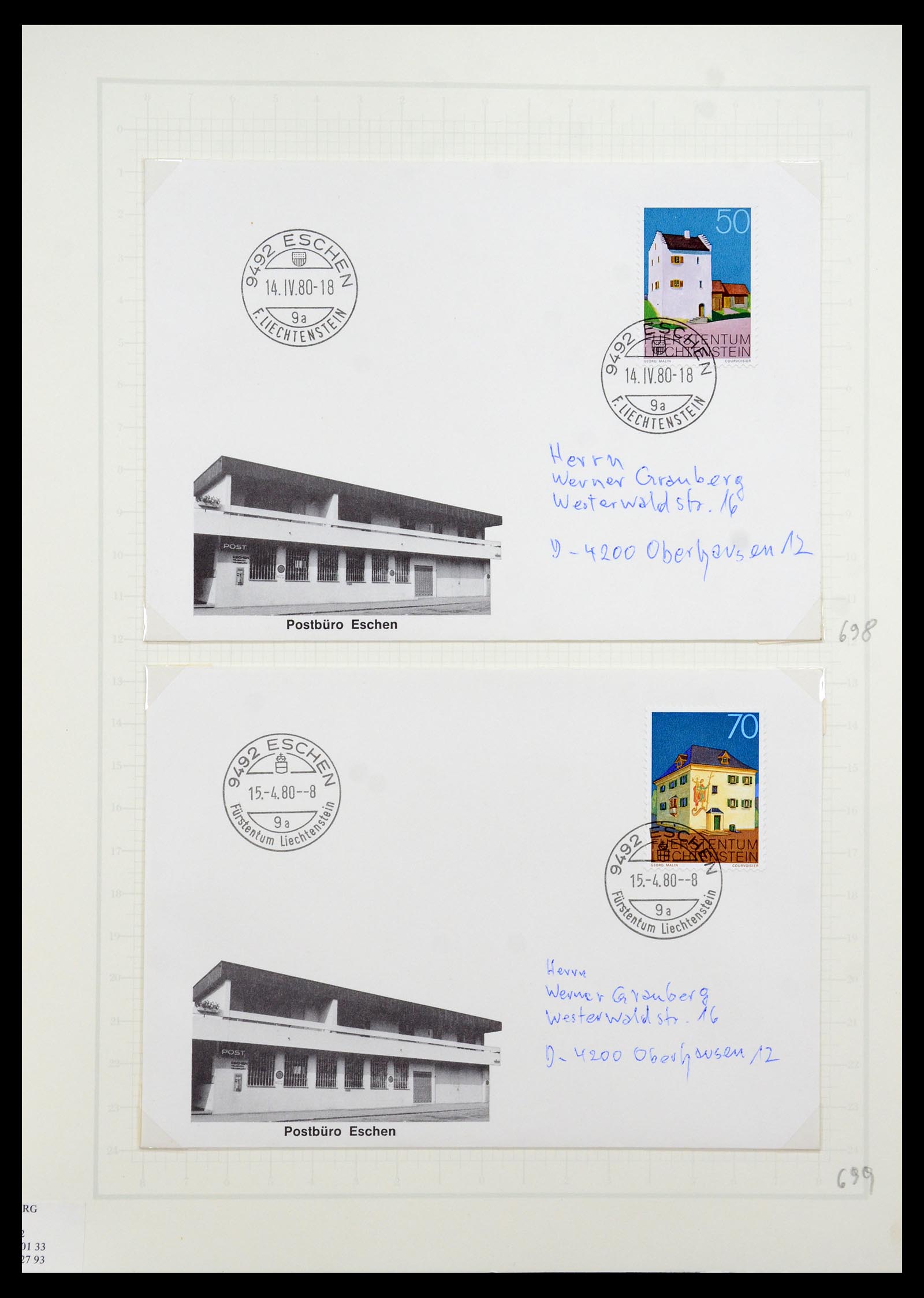 35586 097 - Stamp Collection 35586 Liechtenstein 1912-2021!