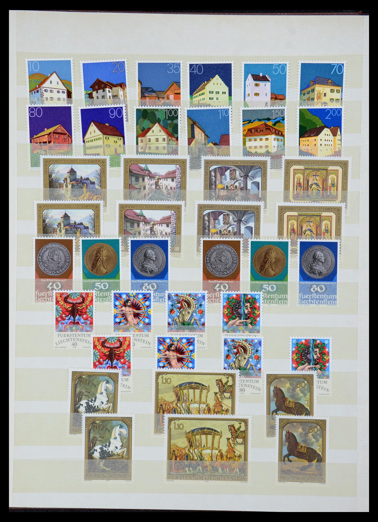 35586 222 - Stamp Collection 35586 Liechtenstein 1912-2021!