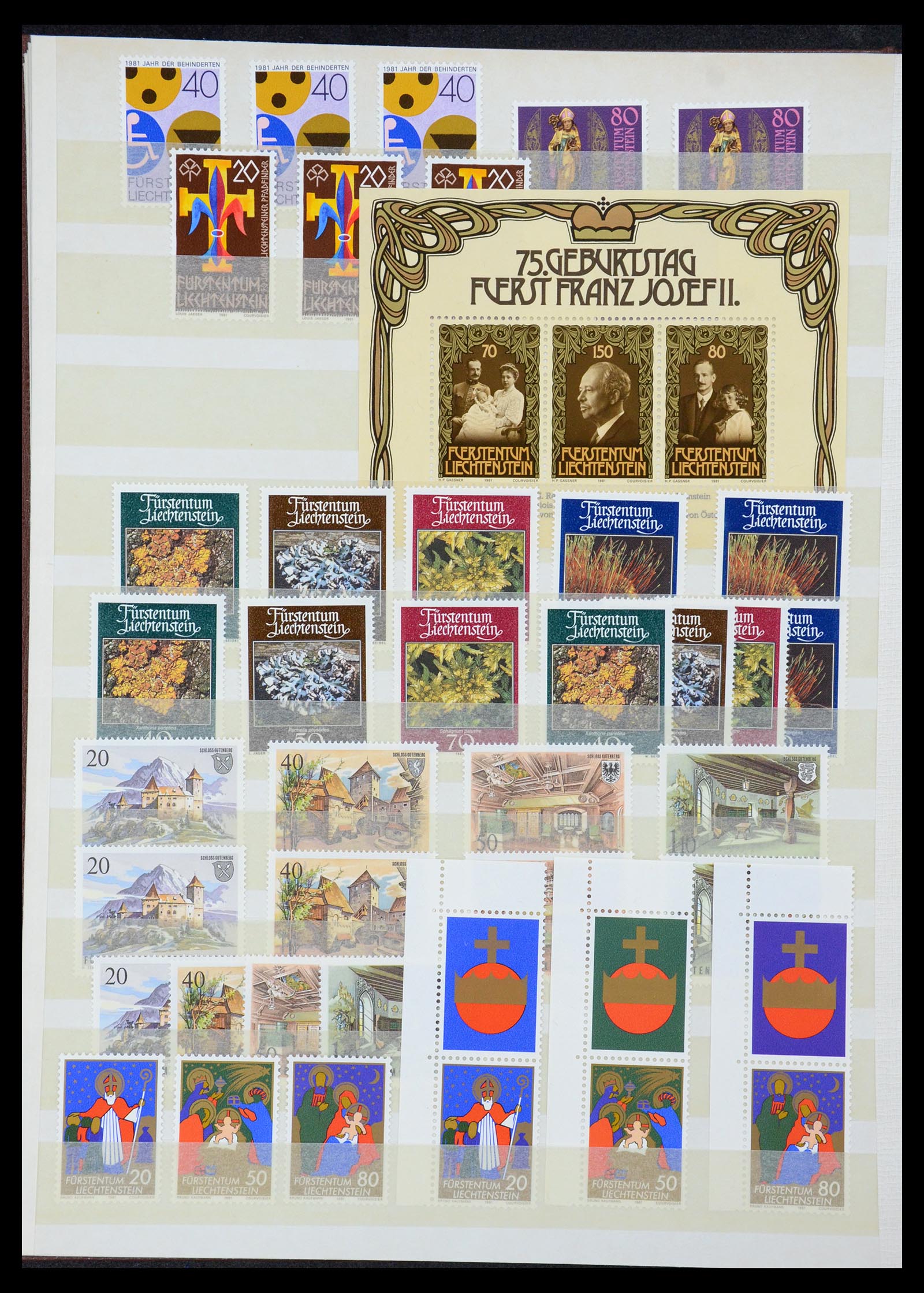 35586 225 - Stamp Collection 35586 Liechtenstein 1912-2021!