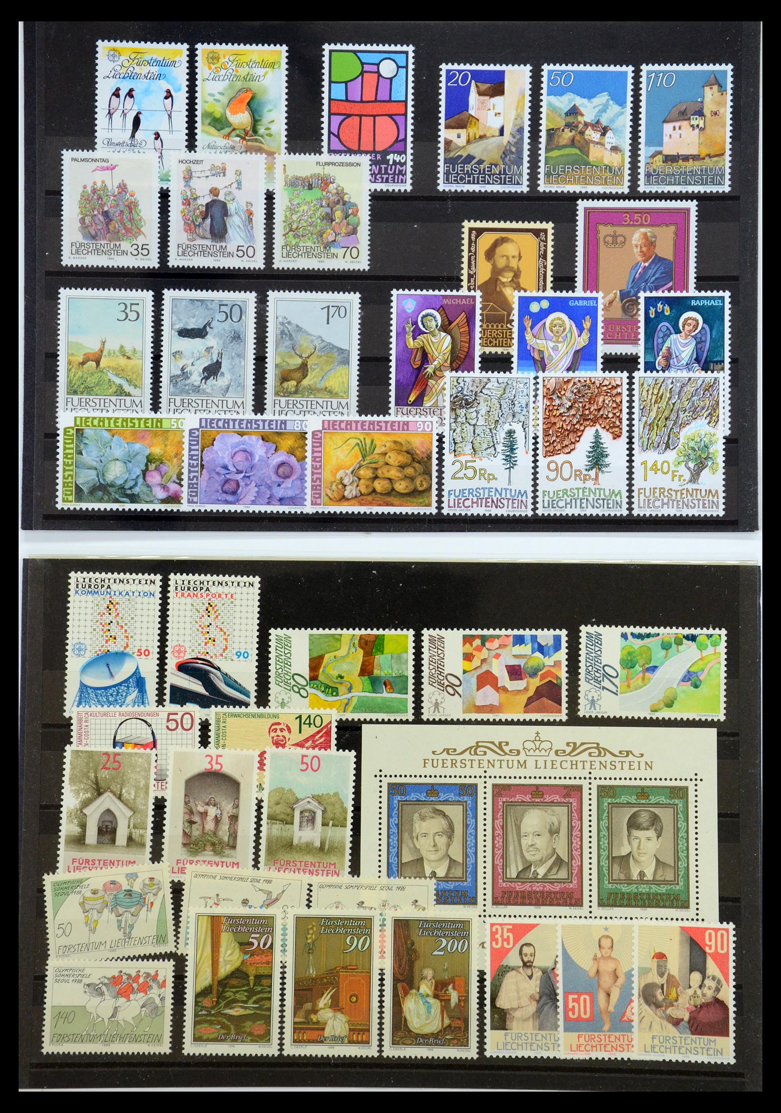 35586 263 - Stamp Collection 35586 Liechtenstein 1912-2021!