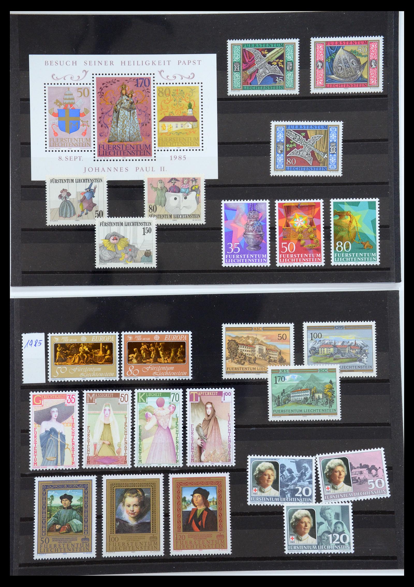 35586 268 - Stamp Collection 35586 Liechtenstein 1912-2021!