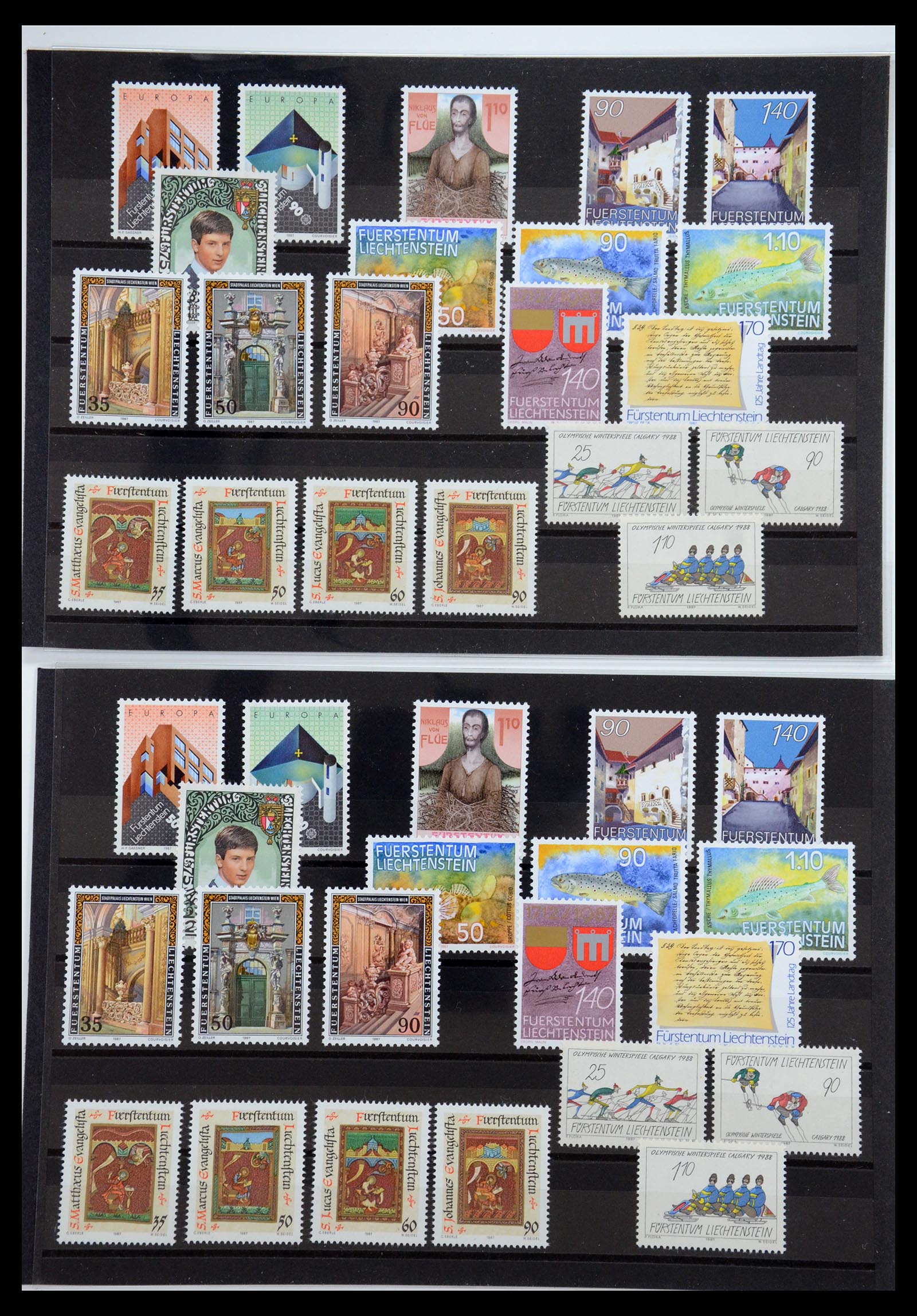 35586 274 - Stamp Collection 35586 Liechtenstein 1912-2021!