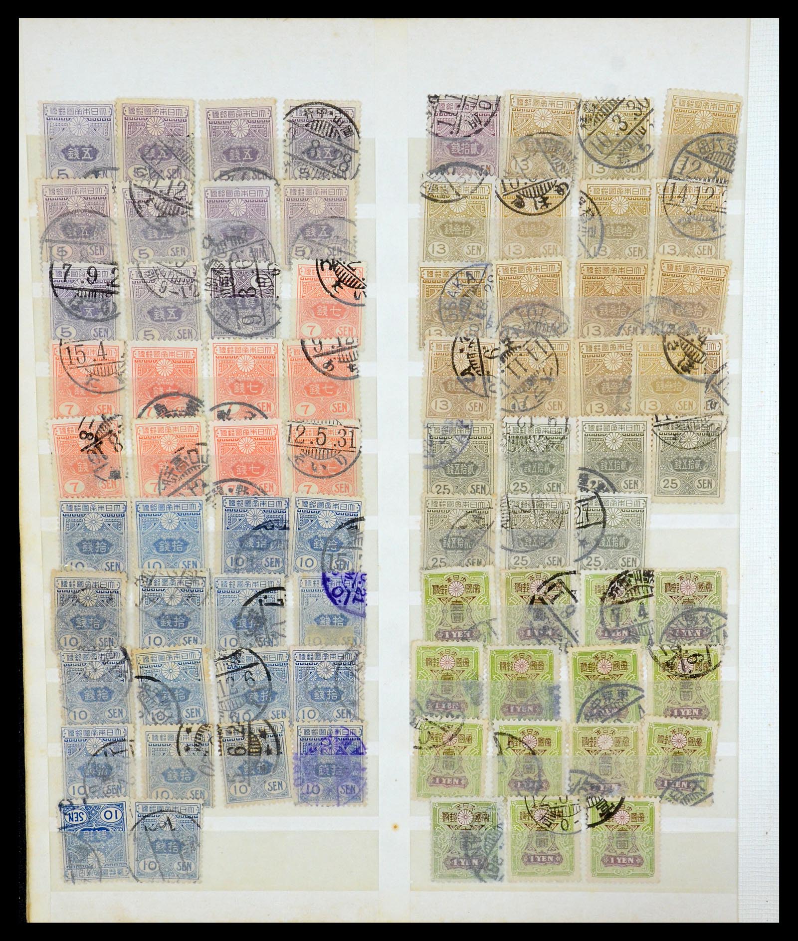 35589 012 - Stamp Collection 35589 Japan 1872-1930.