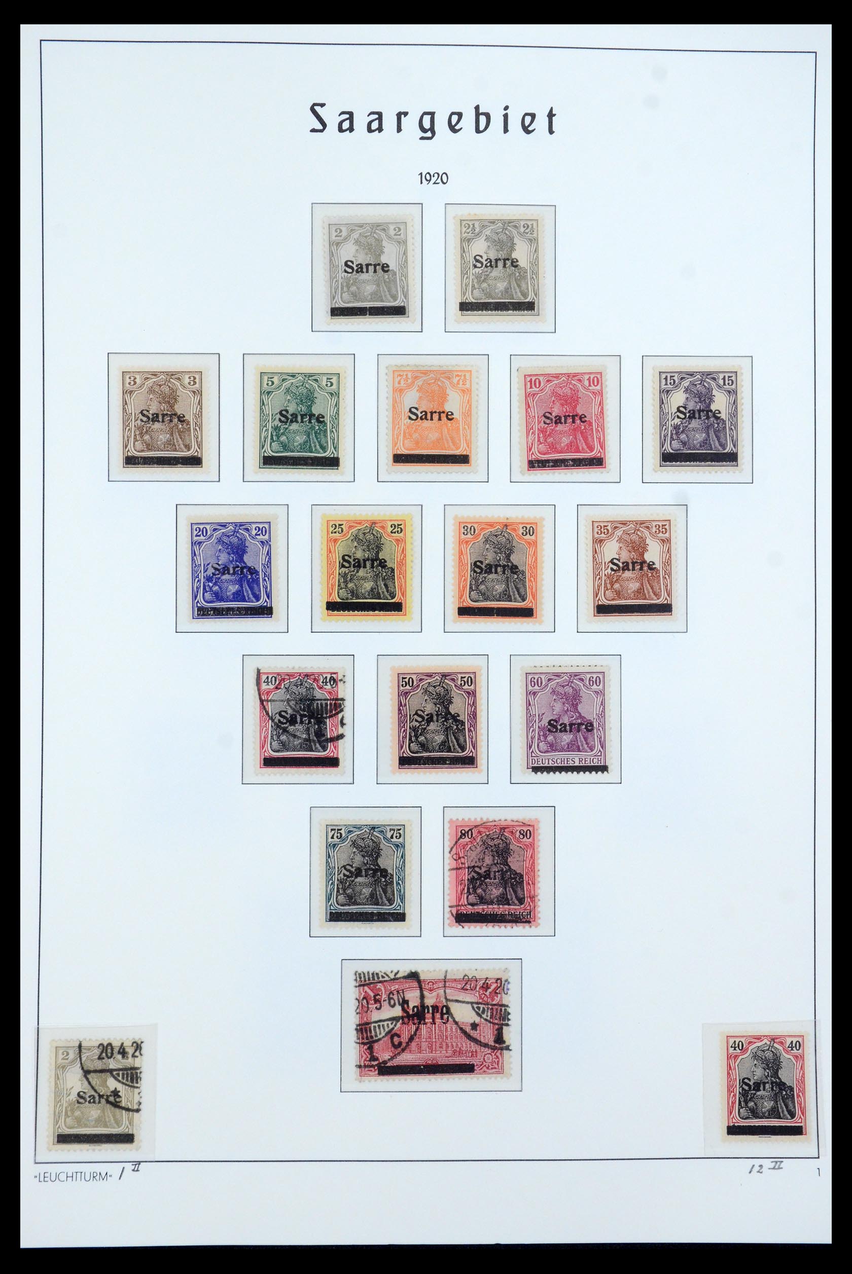 35590 001 - Postzegelverzameling 35590 Saar 1920-1959.