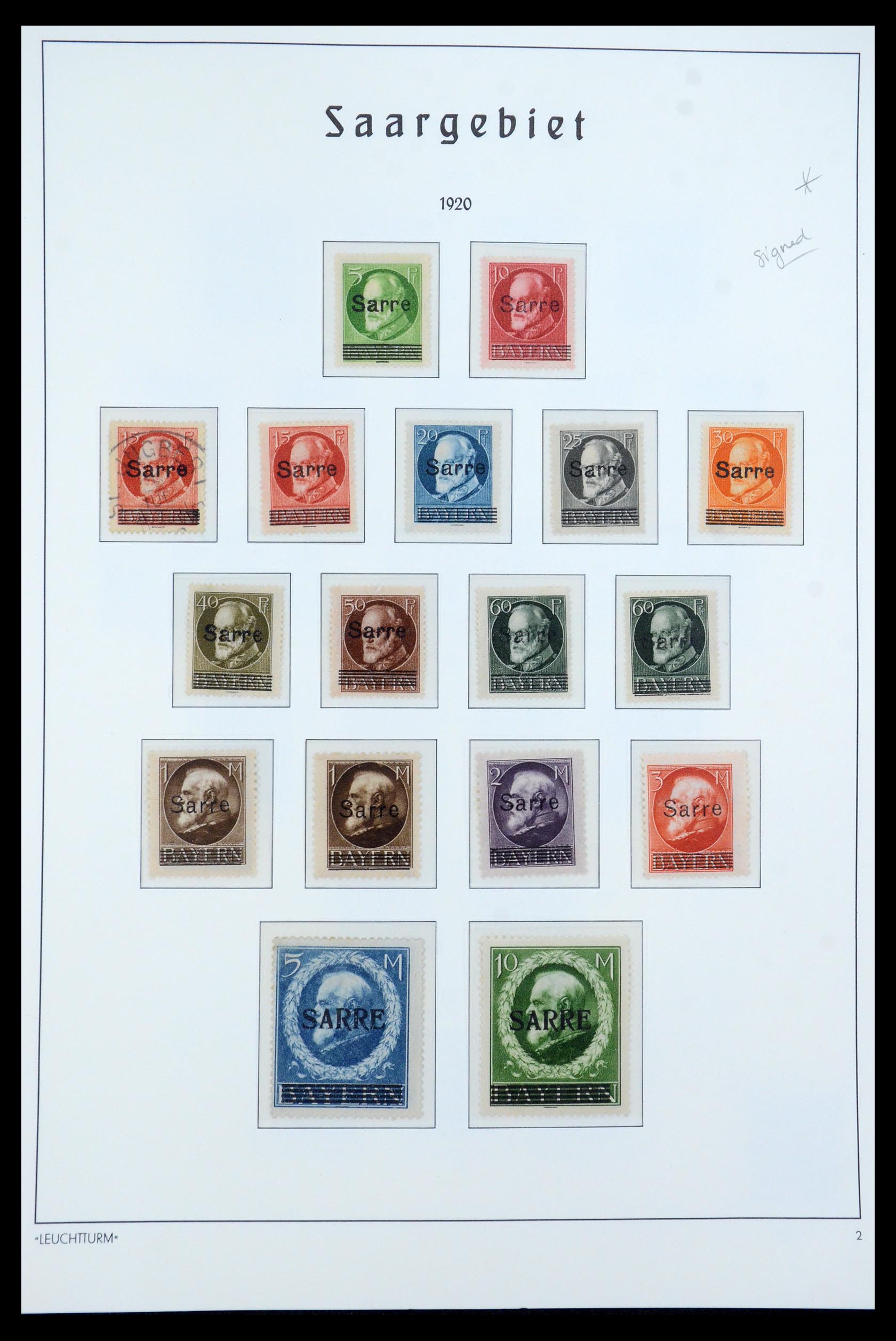 35590 002 - Postzegelverzameling 35590 Saar 1920-1959.