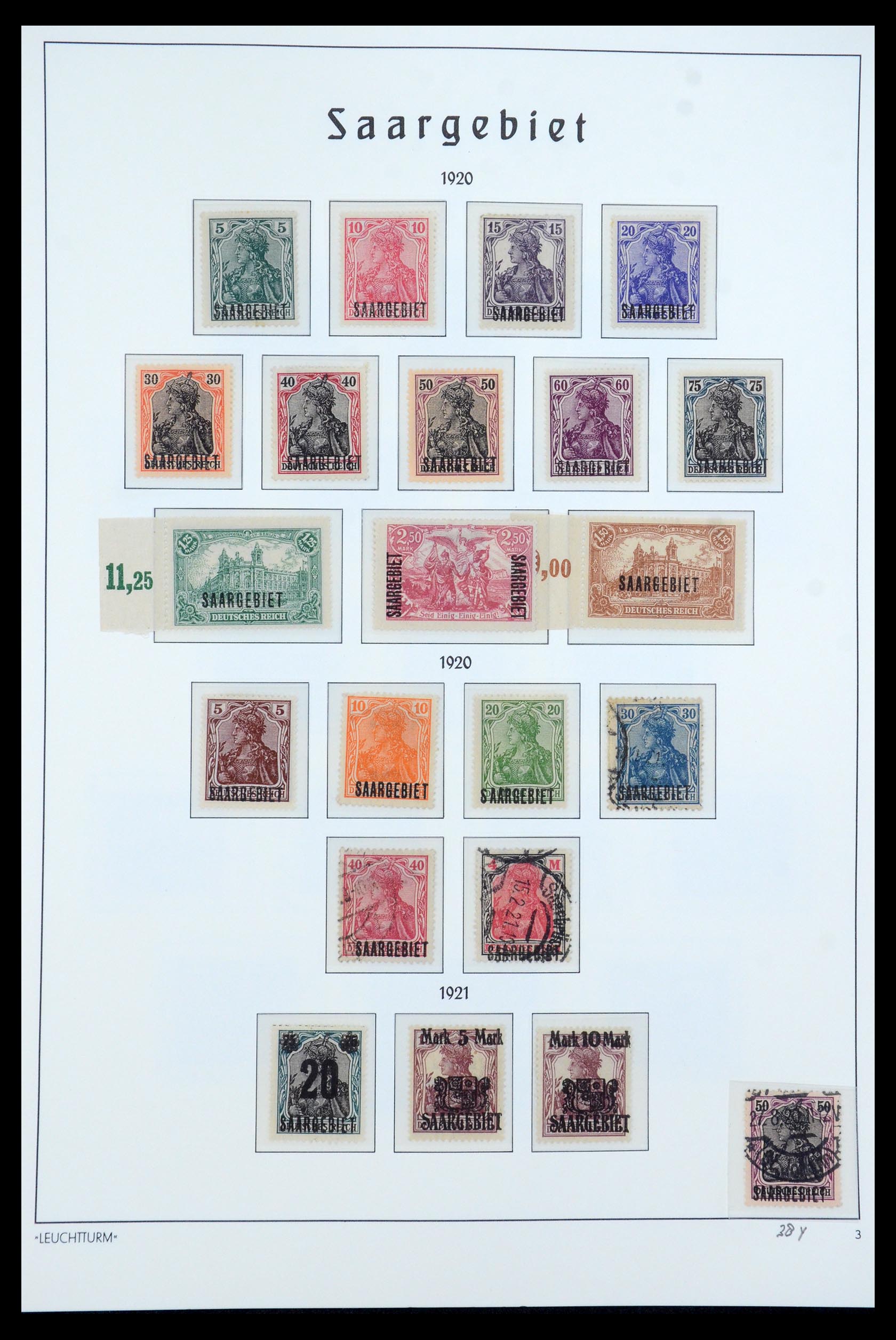 35590 003 - Postzegelverzameling 35590 Saar 1920-1959.
