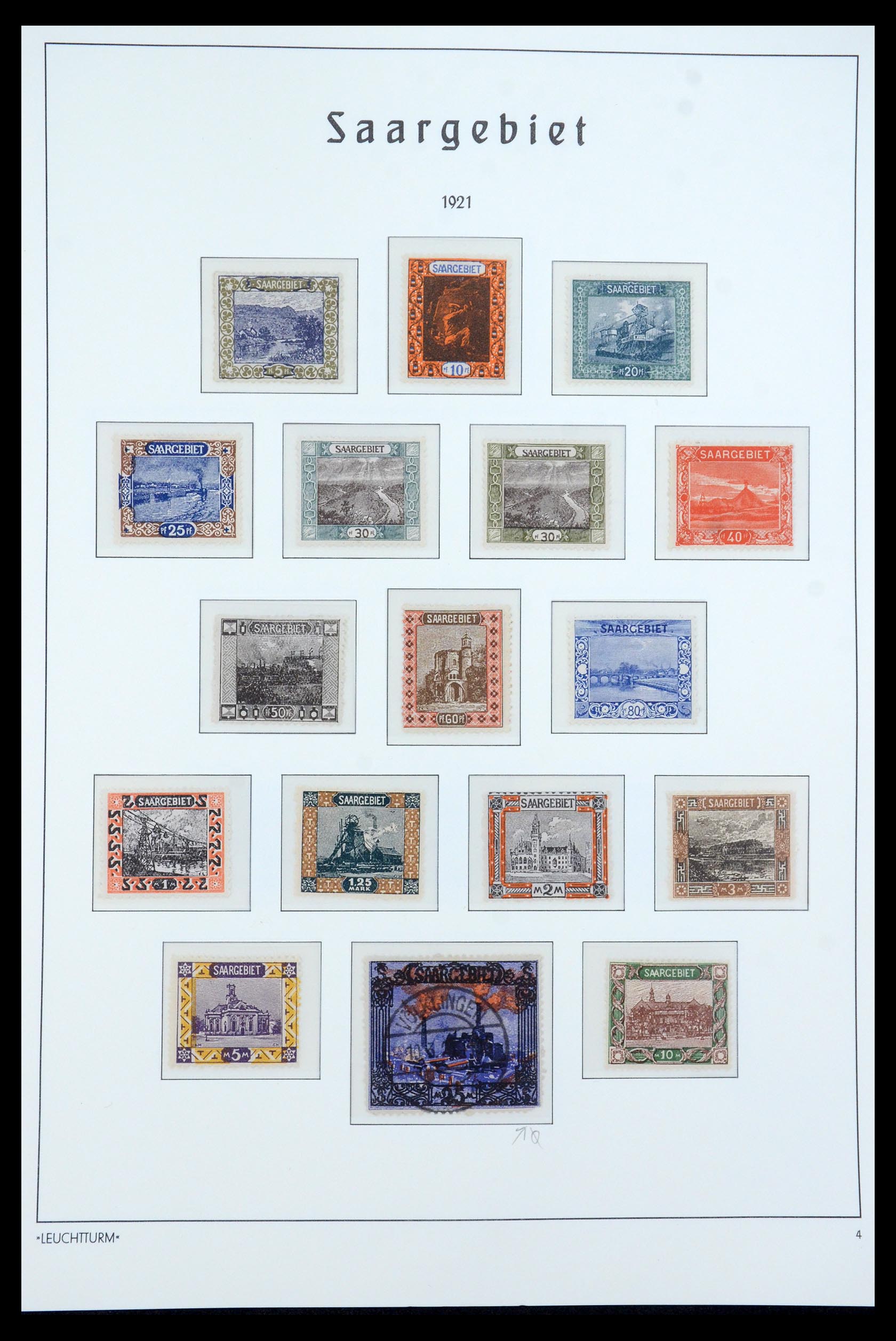 35590 004 - Postzegelverzameling 35590 Saar 1920-1959.
