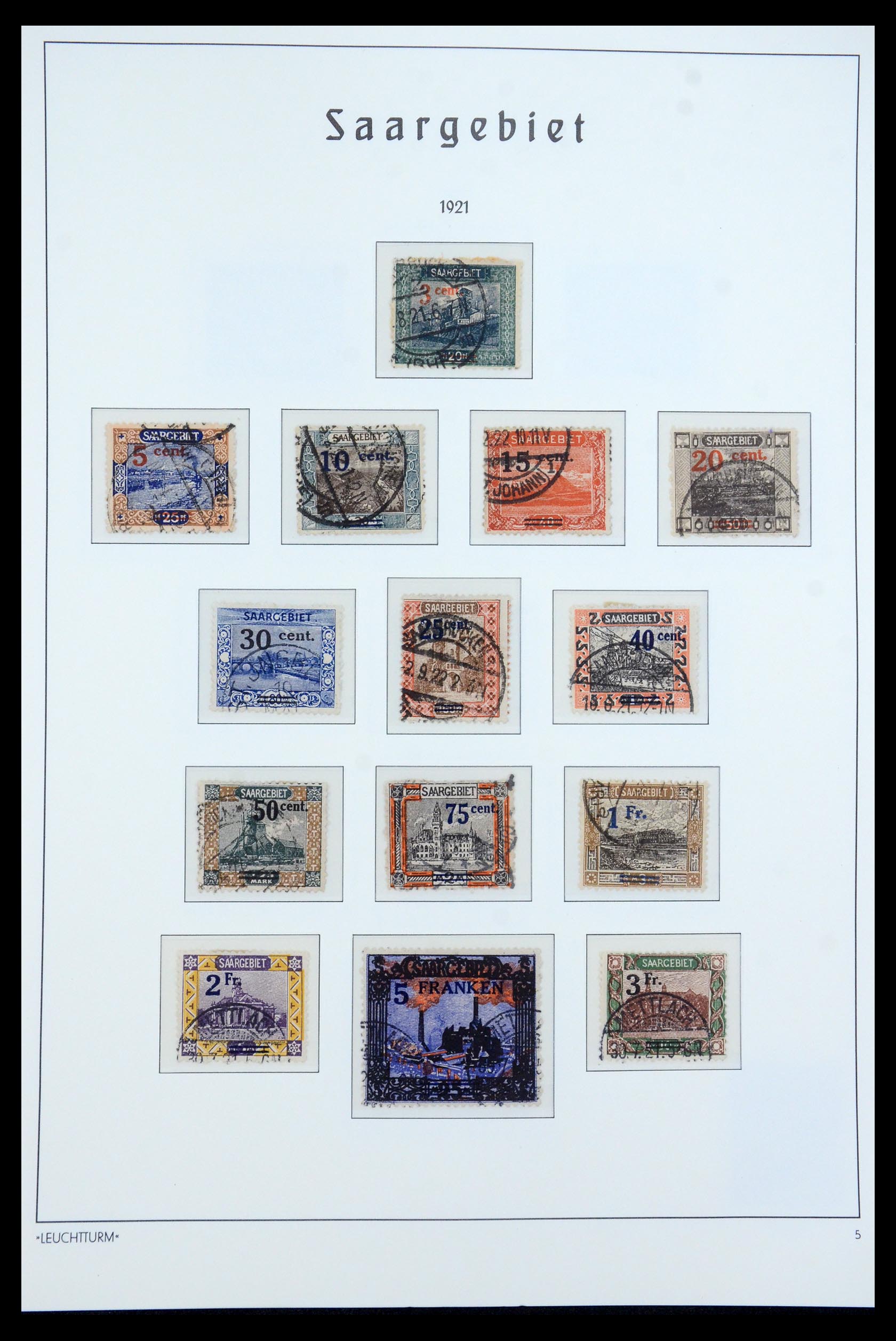 35590 005 - Postzegelverzameling 35590 Saar 1920-1959.