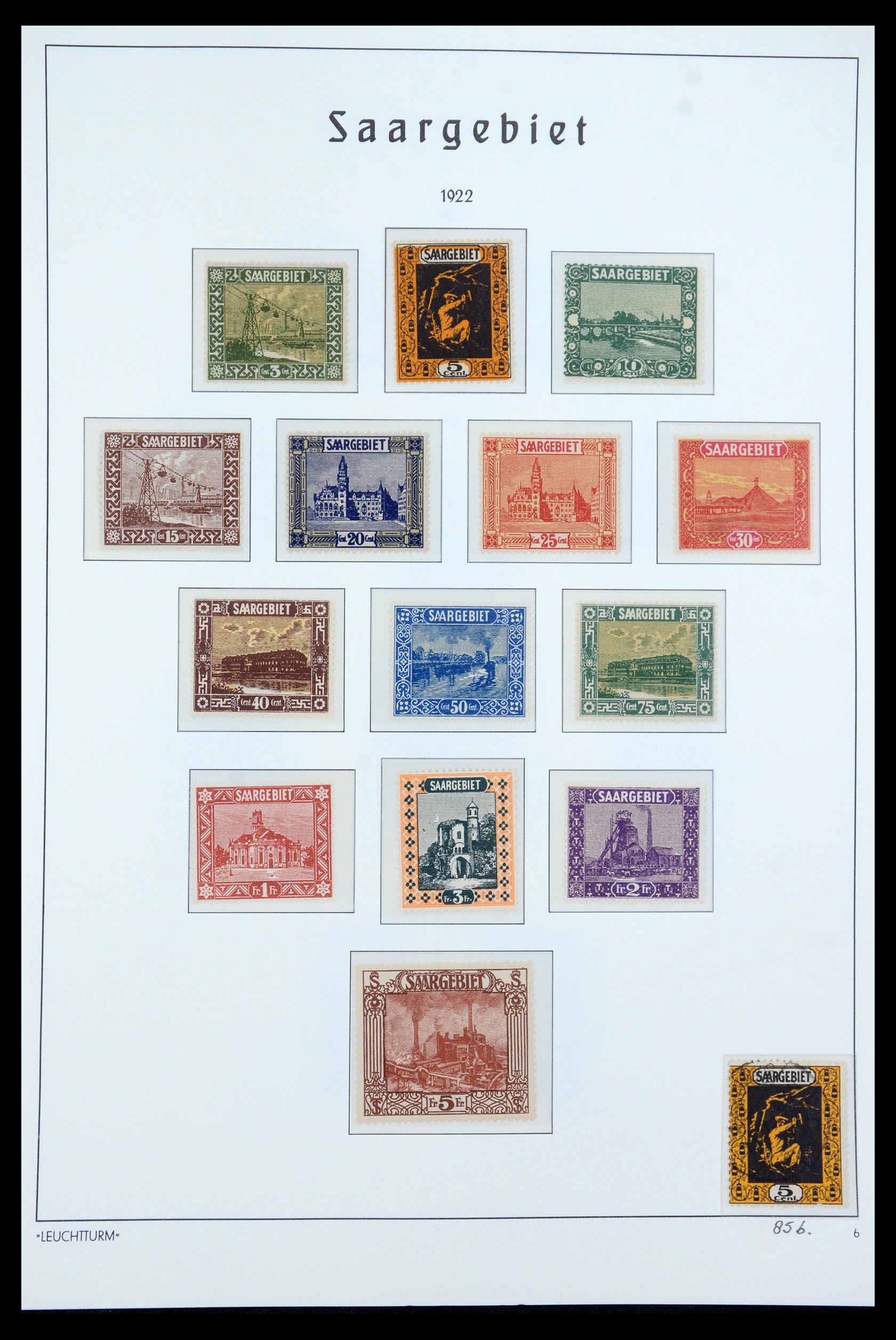 35590 006 - Postzegelverzameling 35590 Saar 1920-1959.