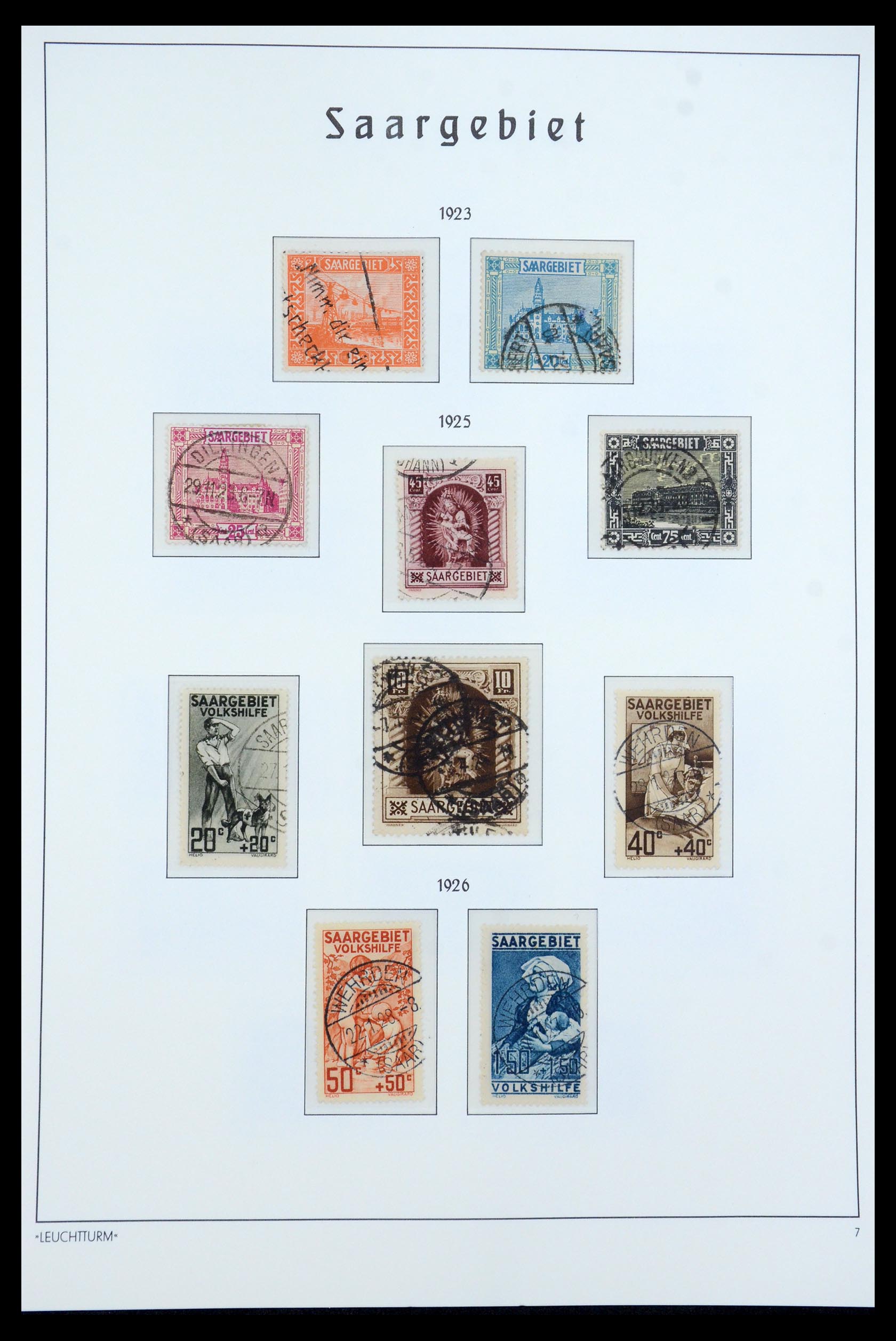 35590 007 - Postzegelverzameling 35590 Saar 1920-1959.