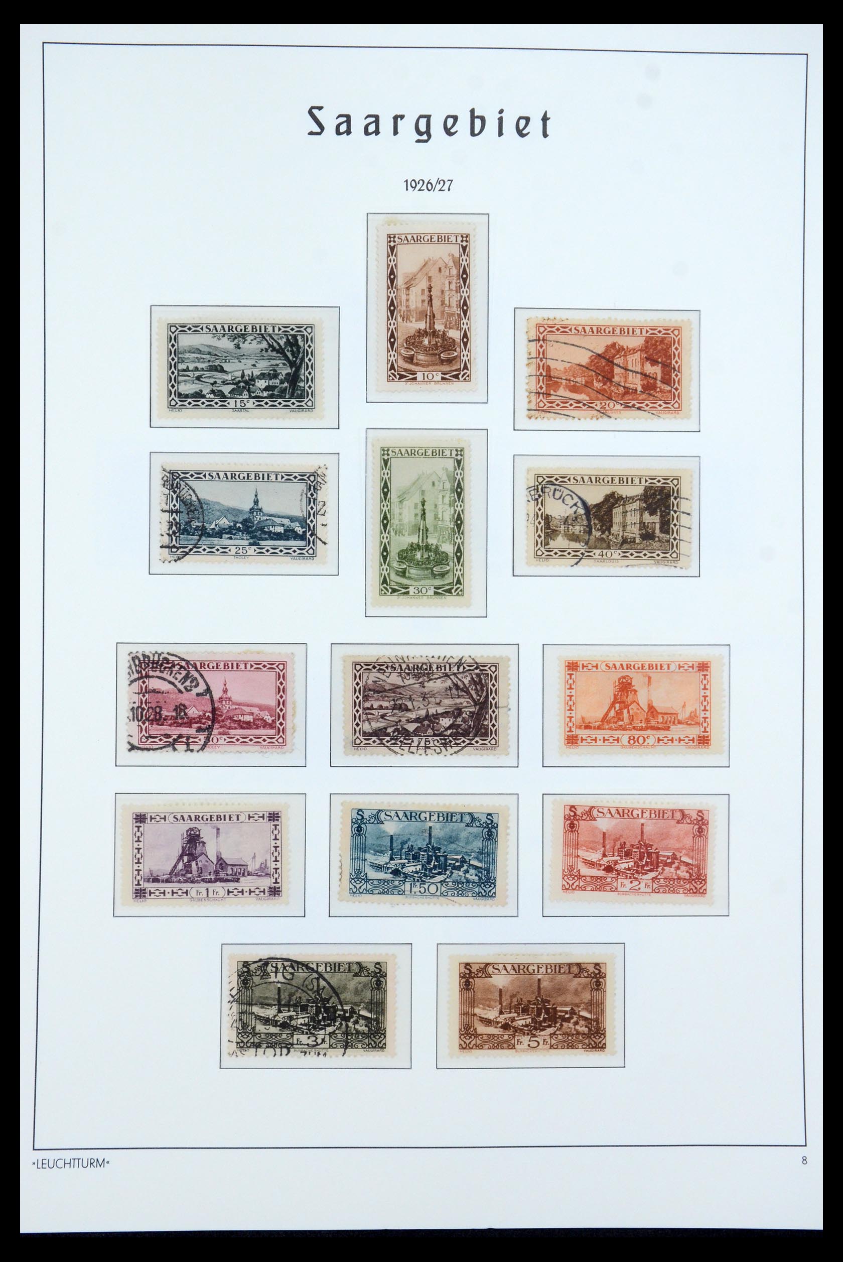 35590 008 - Postzegelverzameling 35590 Saar 1920-1959.