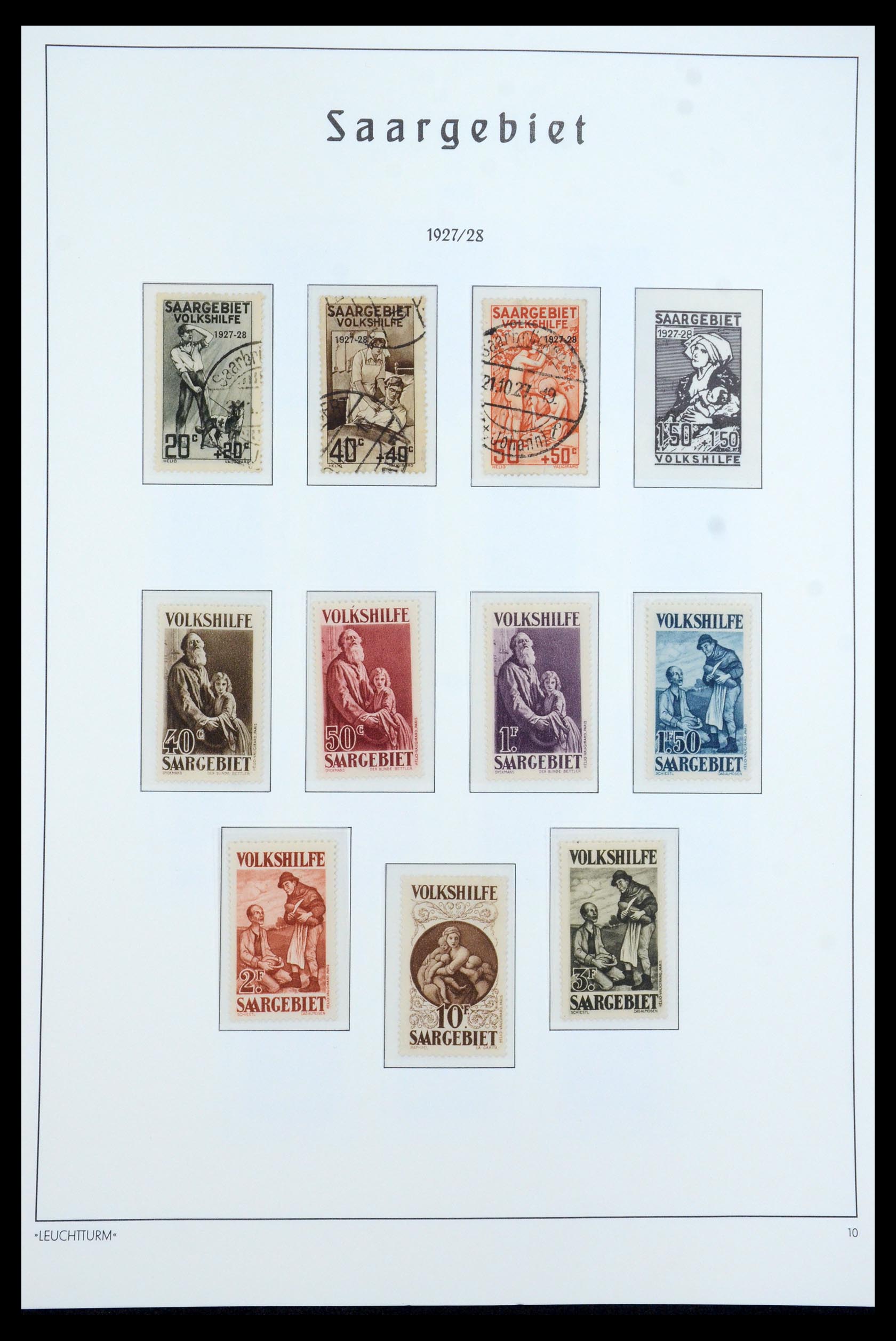 35590 010 - Postzegelverzameling 35590 Saar 1920-1959.