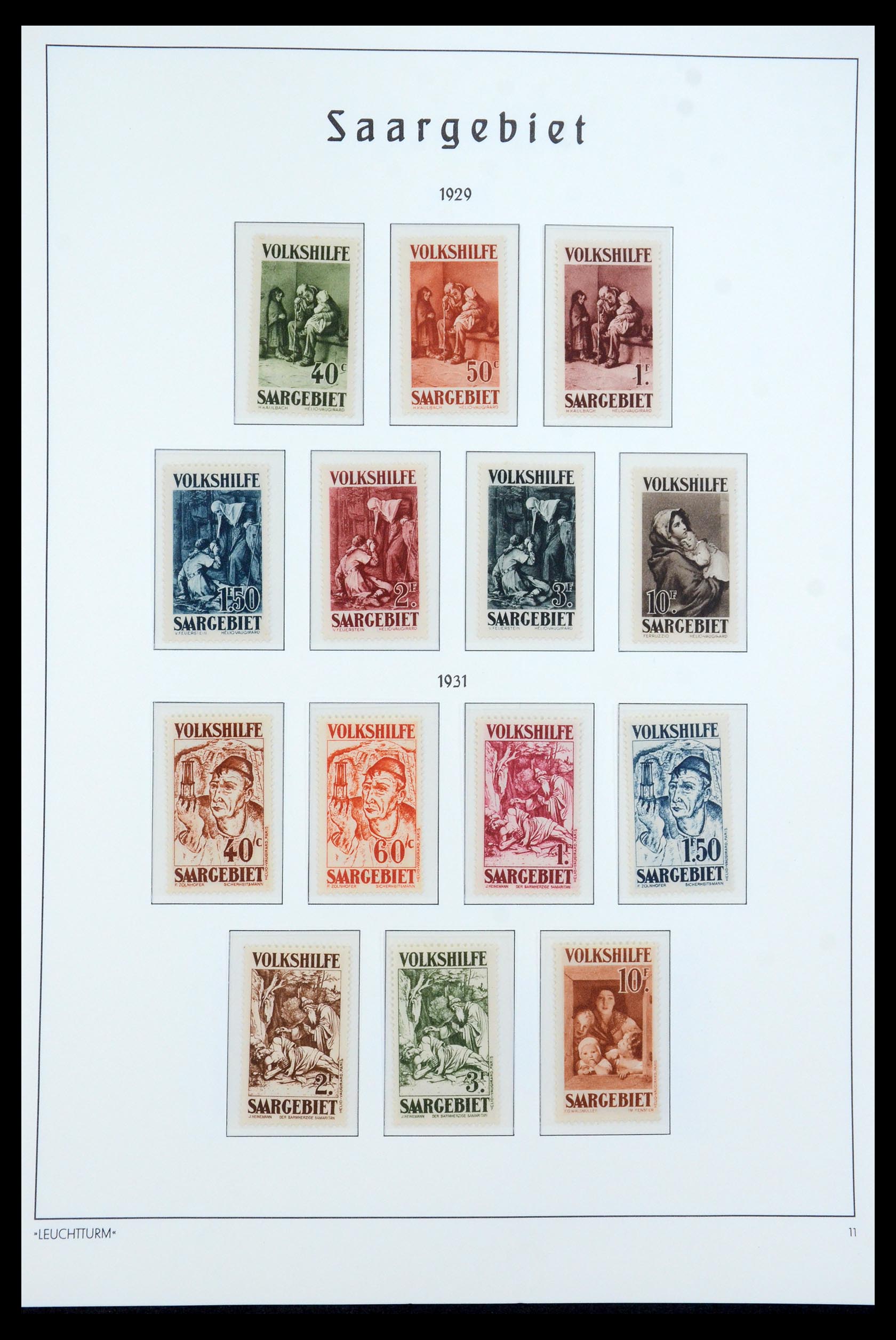 35590 011 - Postzegelverzameling 35590 Saar 1920-1959.