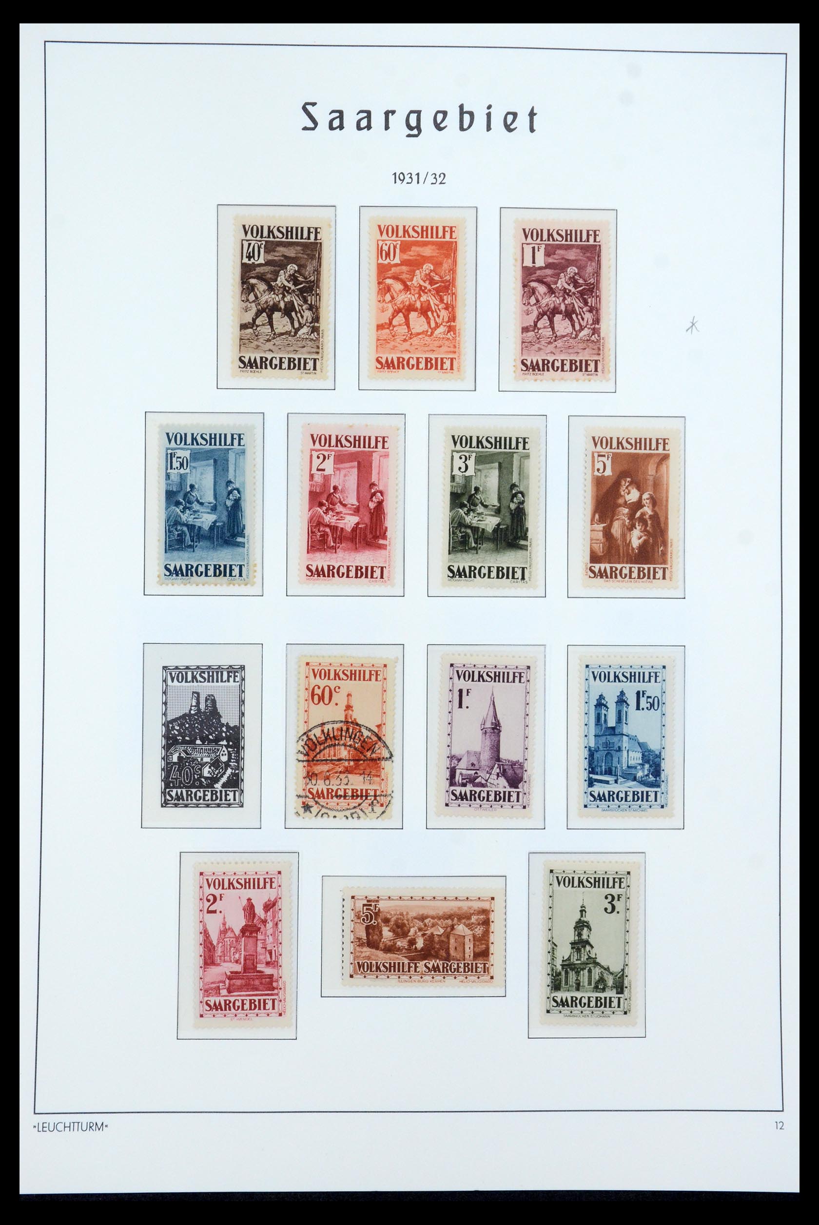 35590 012 - Stamp Collection 35590 Saar 1920-1959.