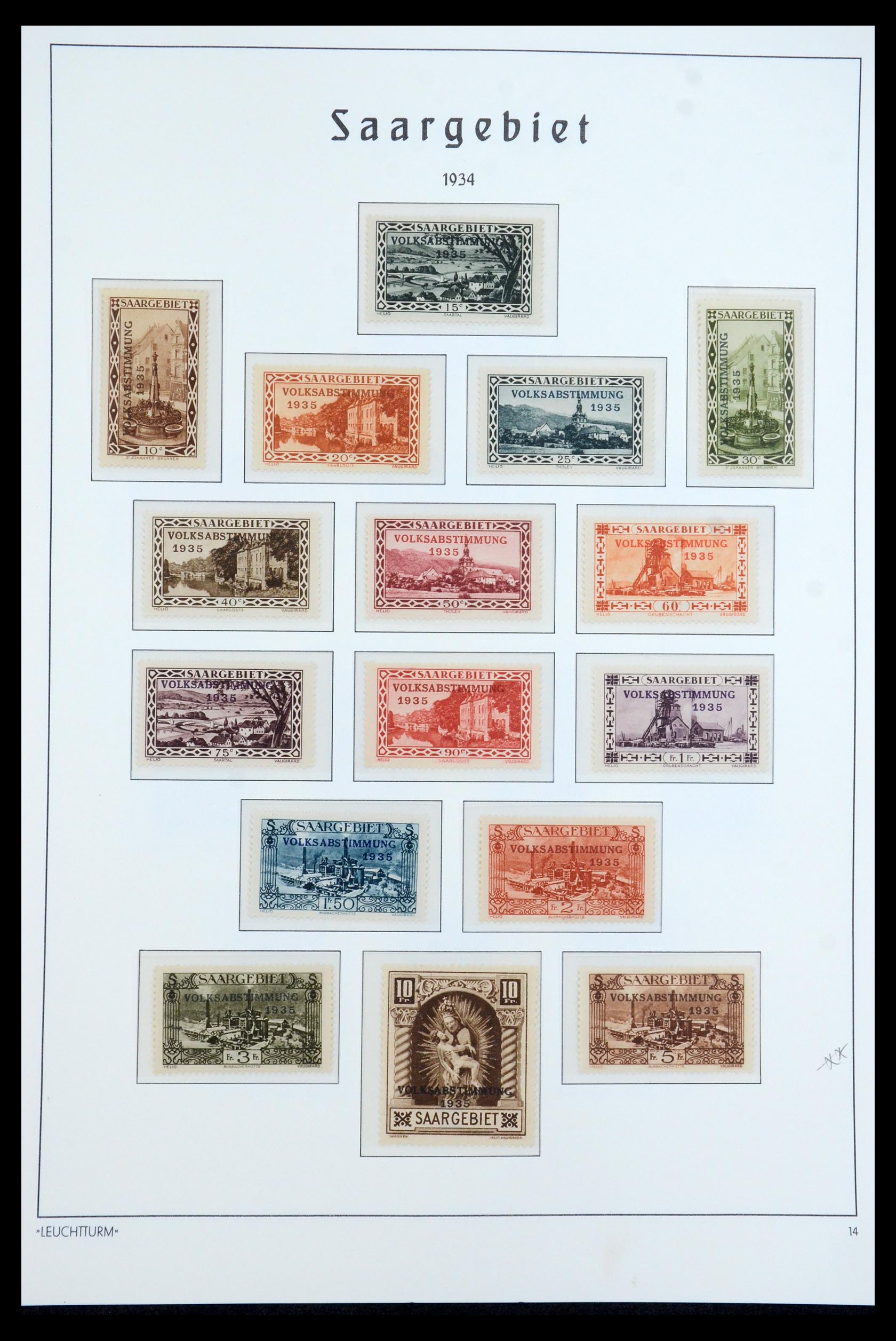 35590 014 - Stamp Collection 35590 Saar 1920-1959.