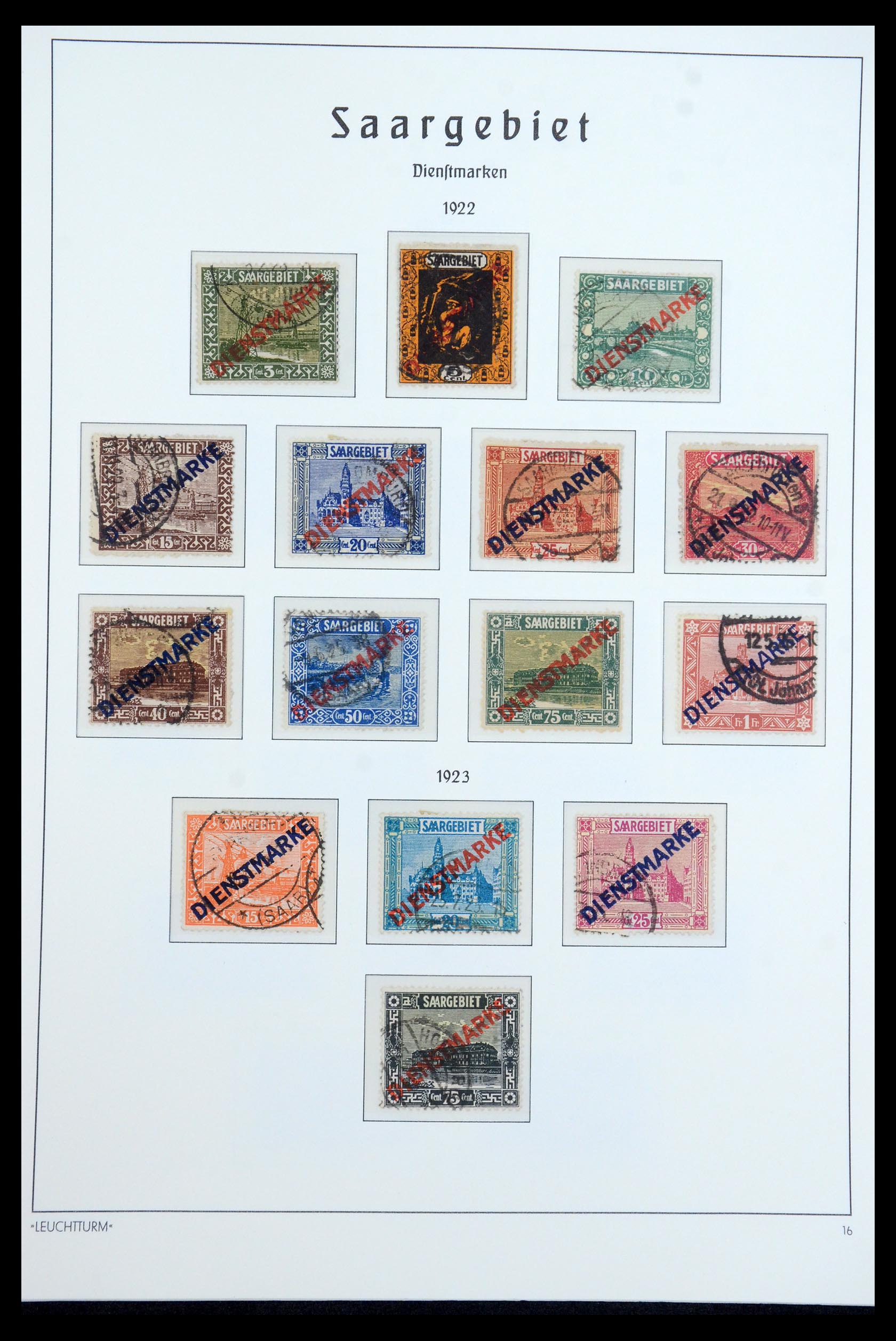 35590 016 - Postzegelverzameling 35590 Saar 1920-1959.