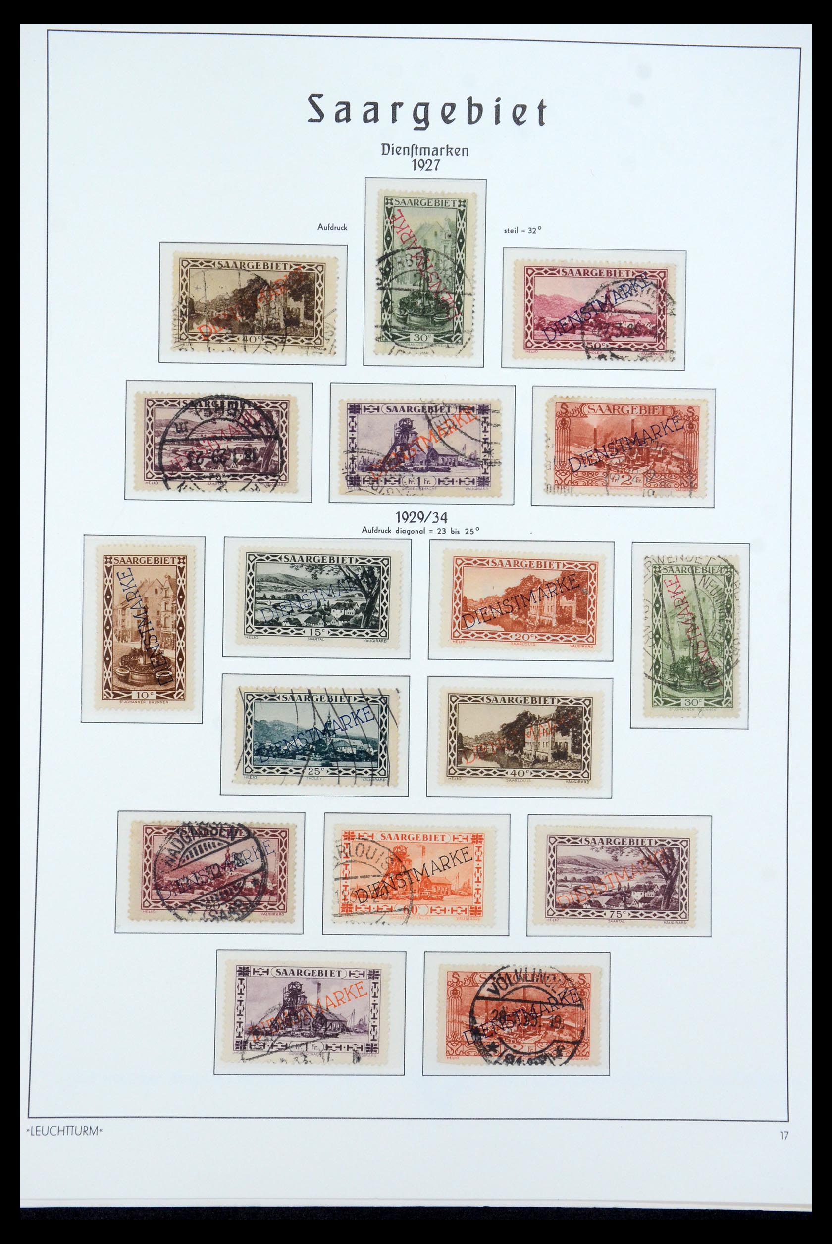 35590 017 - Postzegelverzameling 35590 Saar 1920-1959.