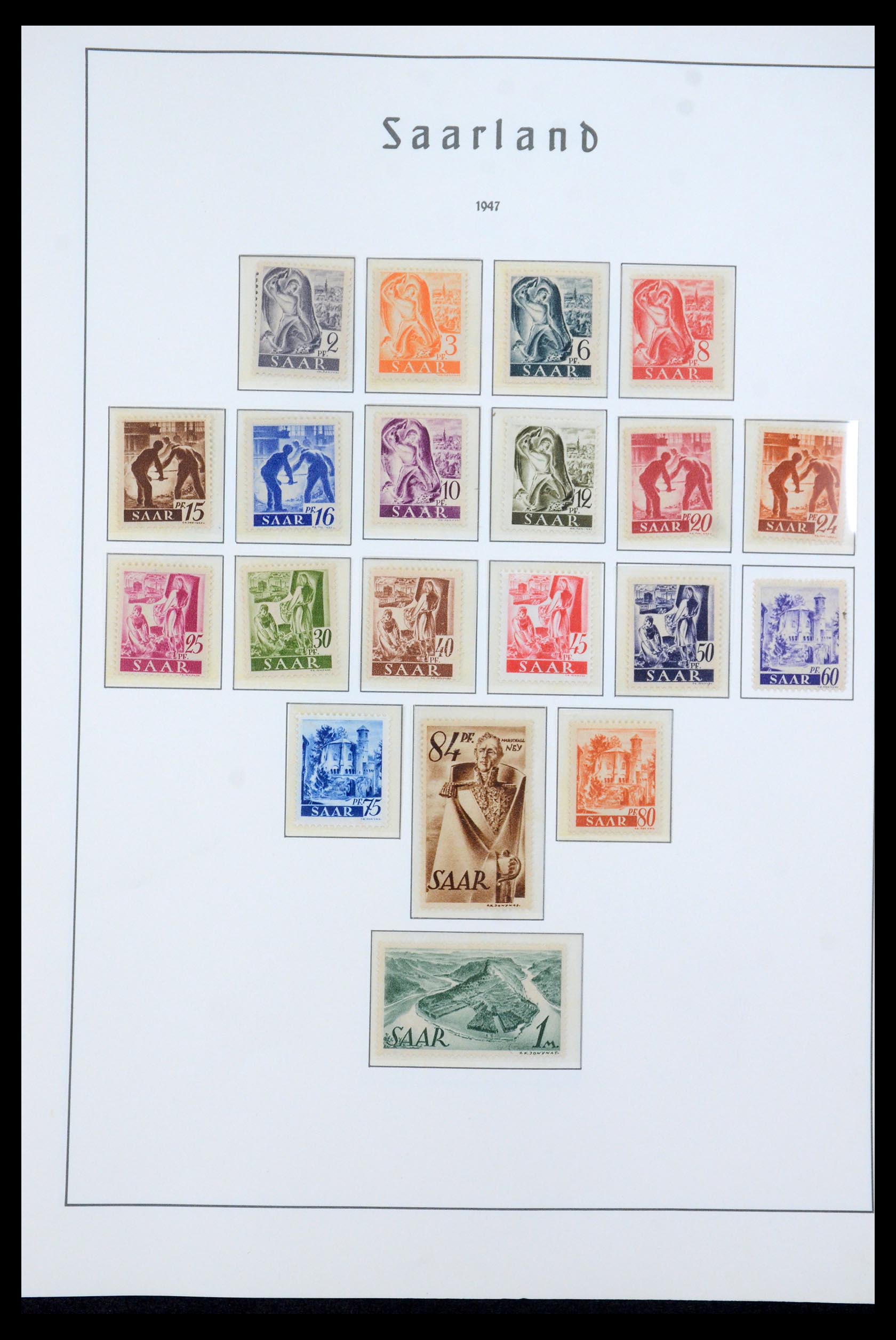 35590 018 - Postzegelverzameling 35590 Saar 1920-1959.
