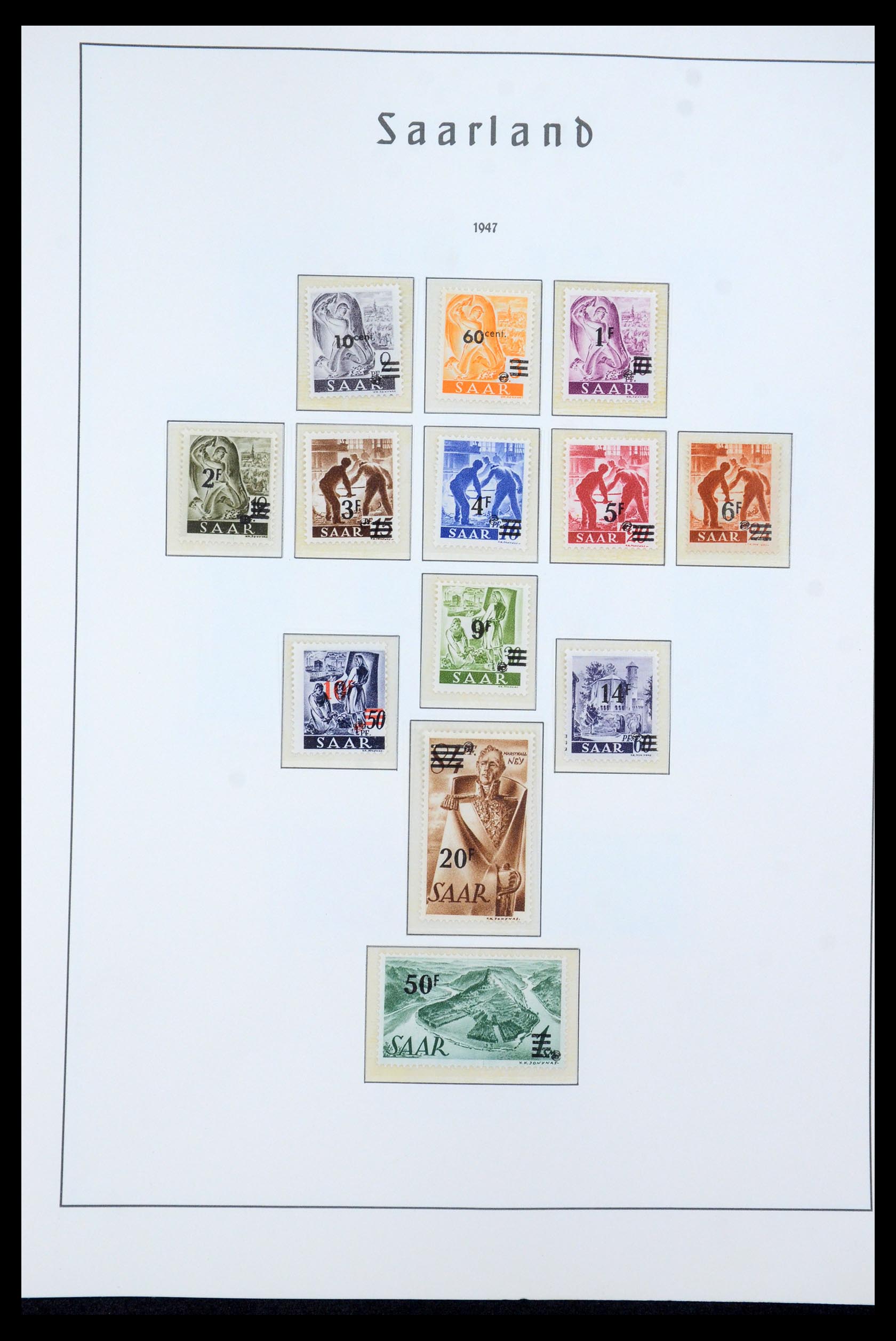 35590 019 - Postzegelverzameling 35590 Saar 1920-1959.