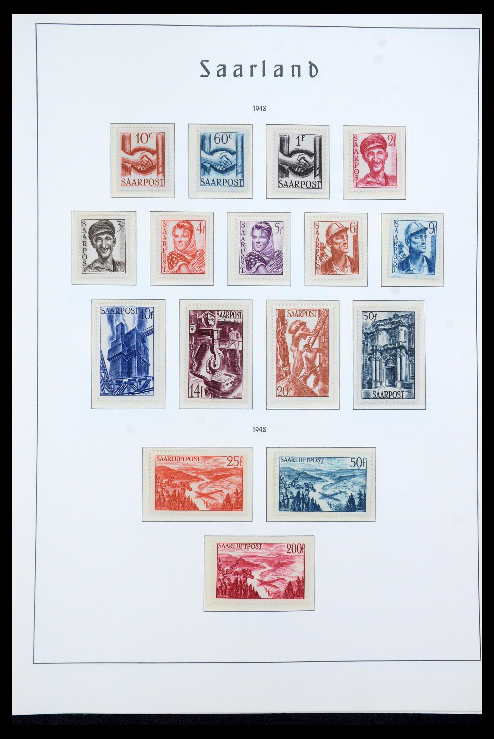 35590 020 - Postzegelverzameling 35590 Saar 1920-1959.