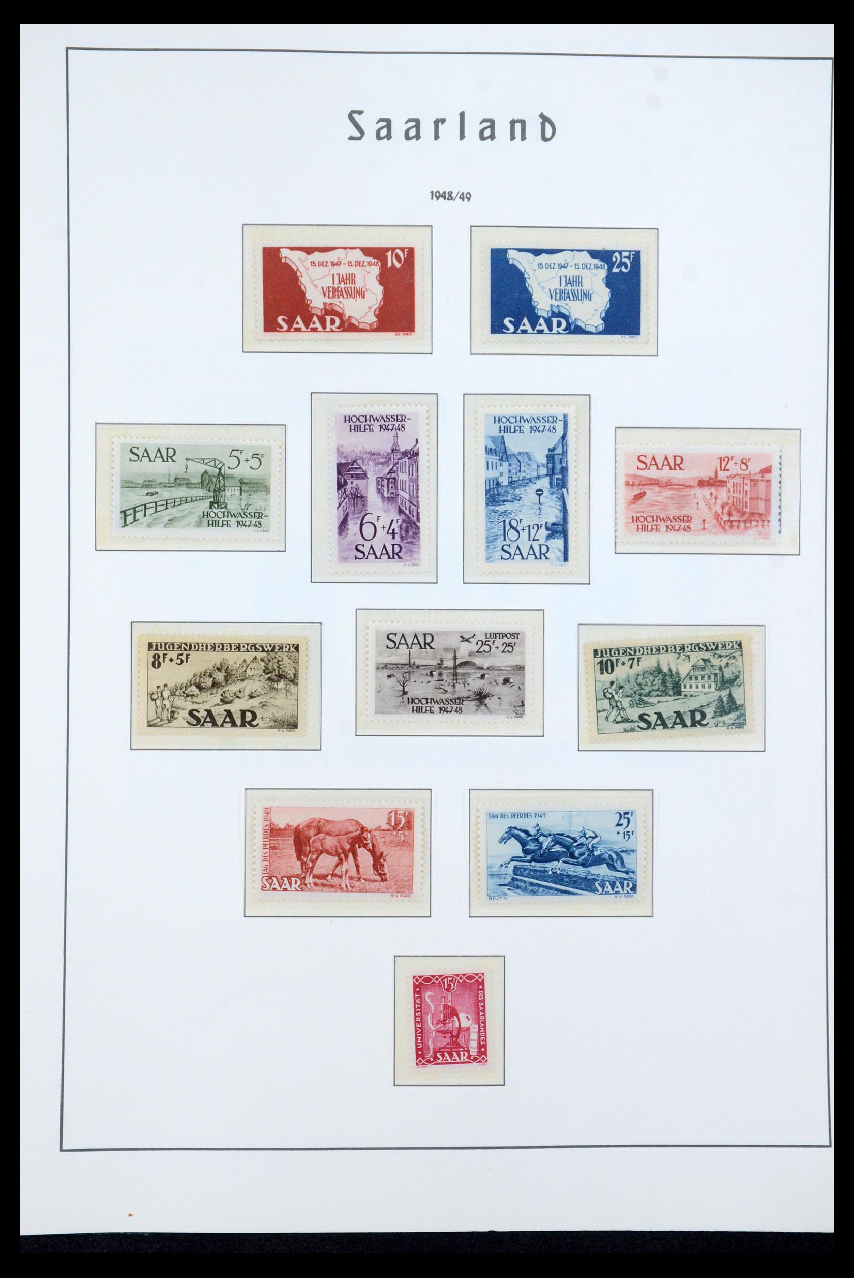 35590 021 - Postzegelverzameling 35590 Saar 1920-1959.
