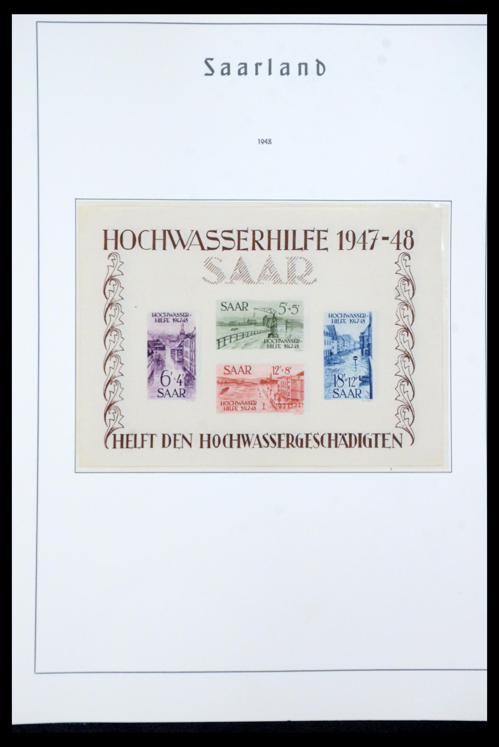35590 022 - Postzegelverzameling 35590 Saar 1920-1959.