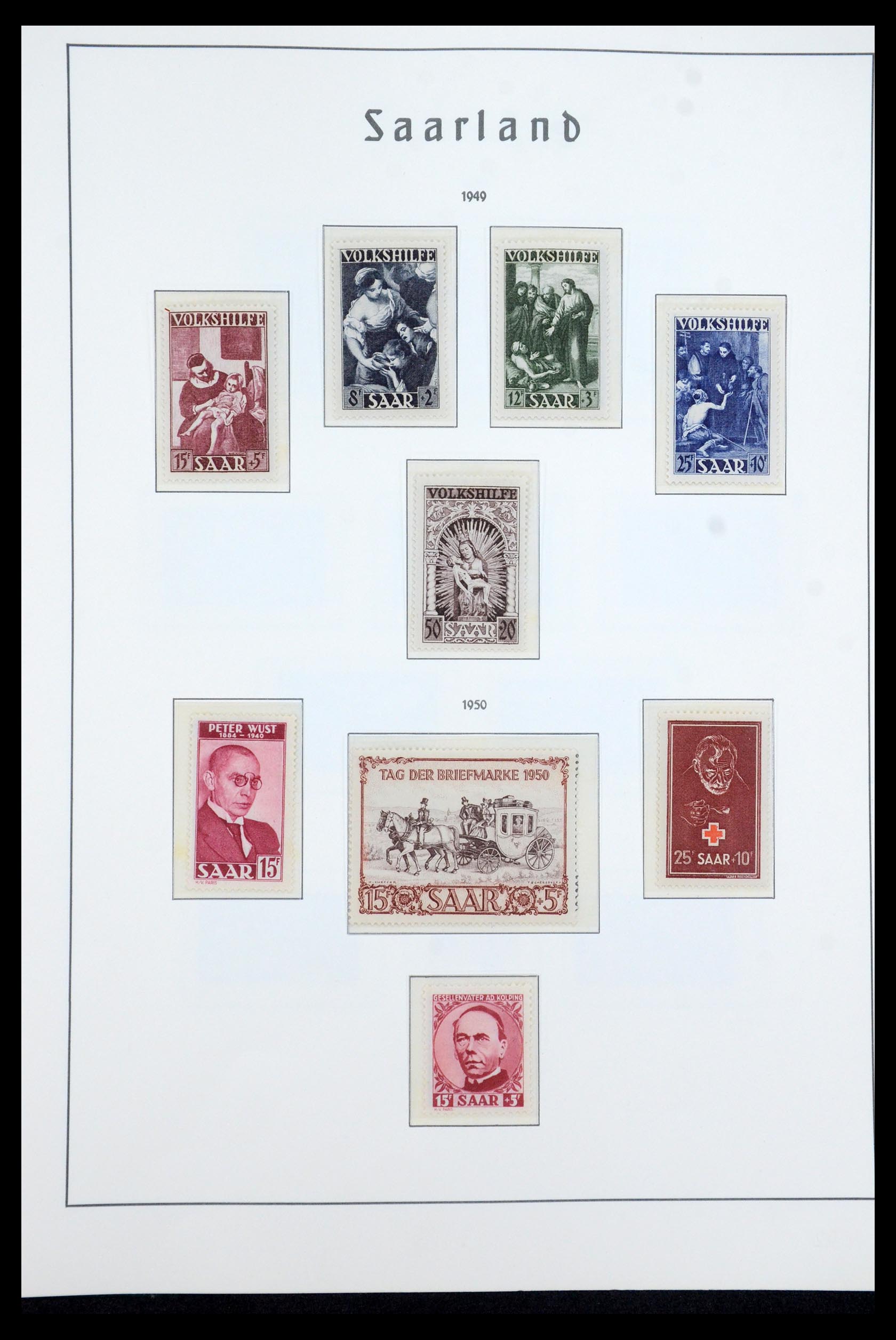 35590 024 - Postzegelverzameling 35590 Saar 1920-1959.