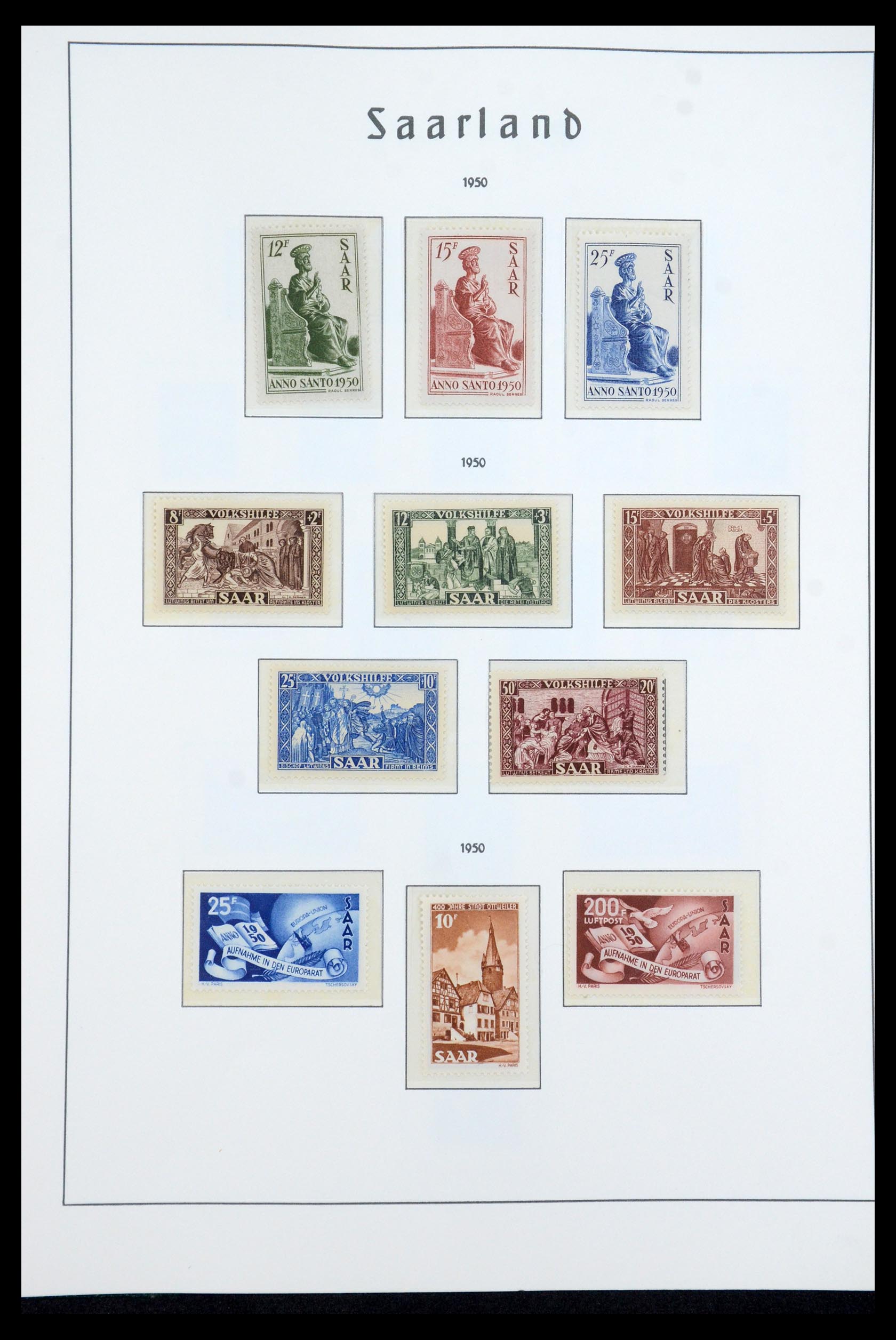 35590 025 - Stamp Collection 35590 Saar 1920-1959.