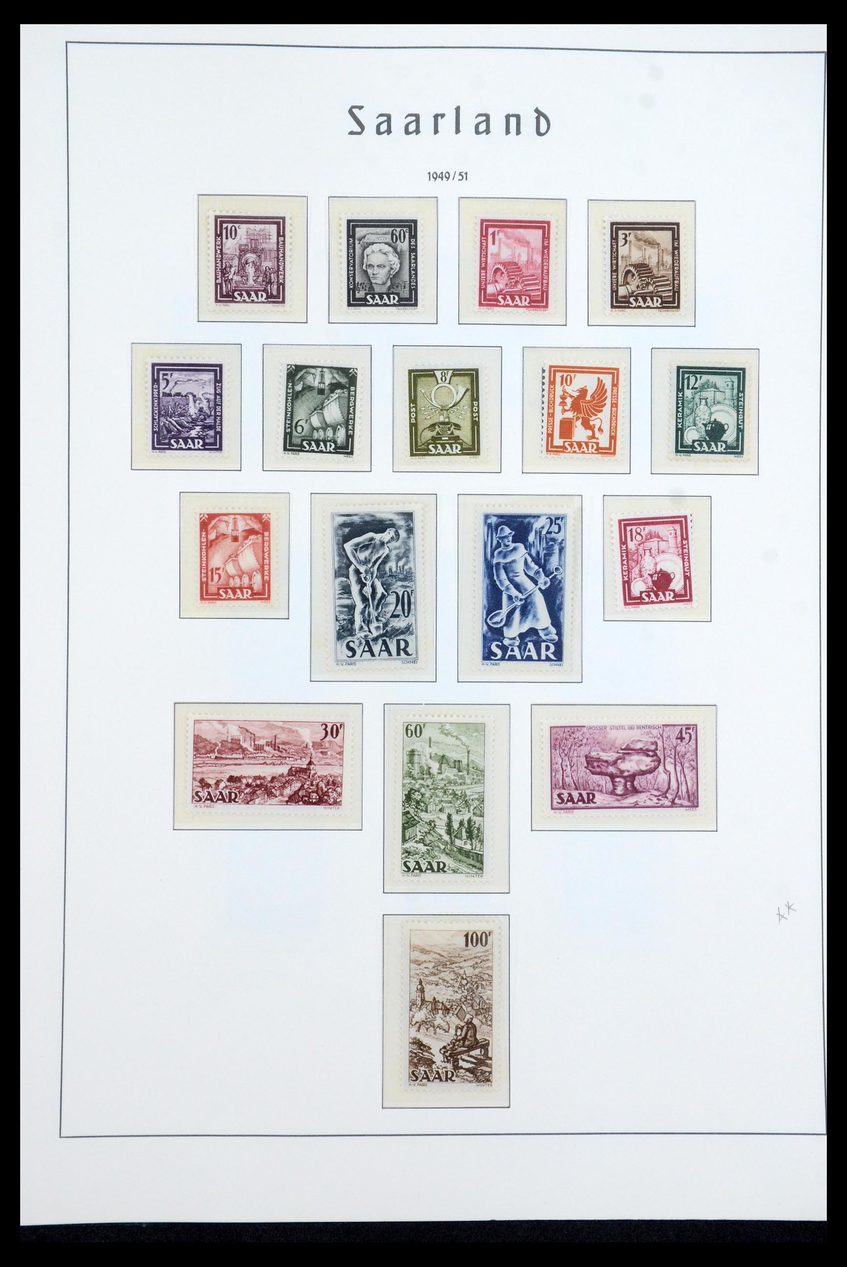 35590 026 - Postzegelverzameling 35590 Saar 1920-1959.