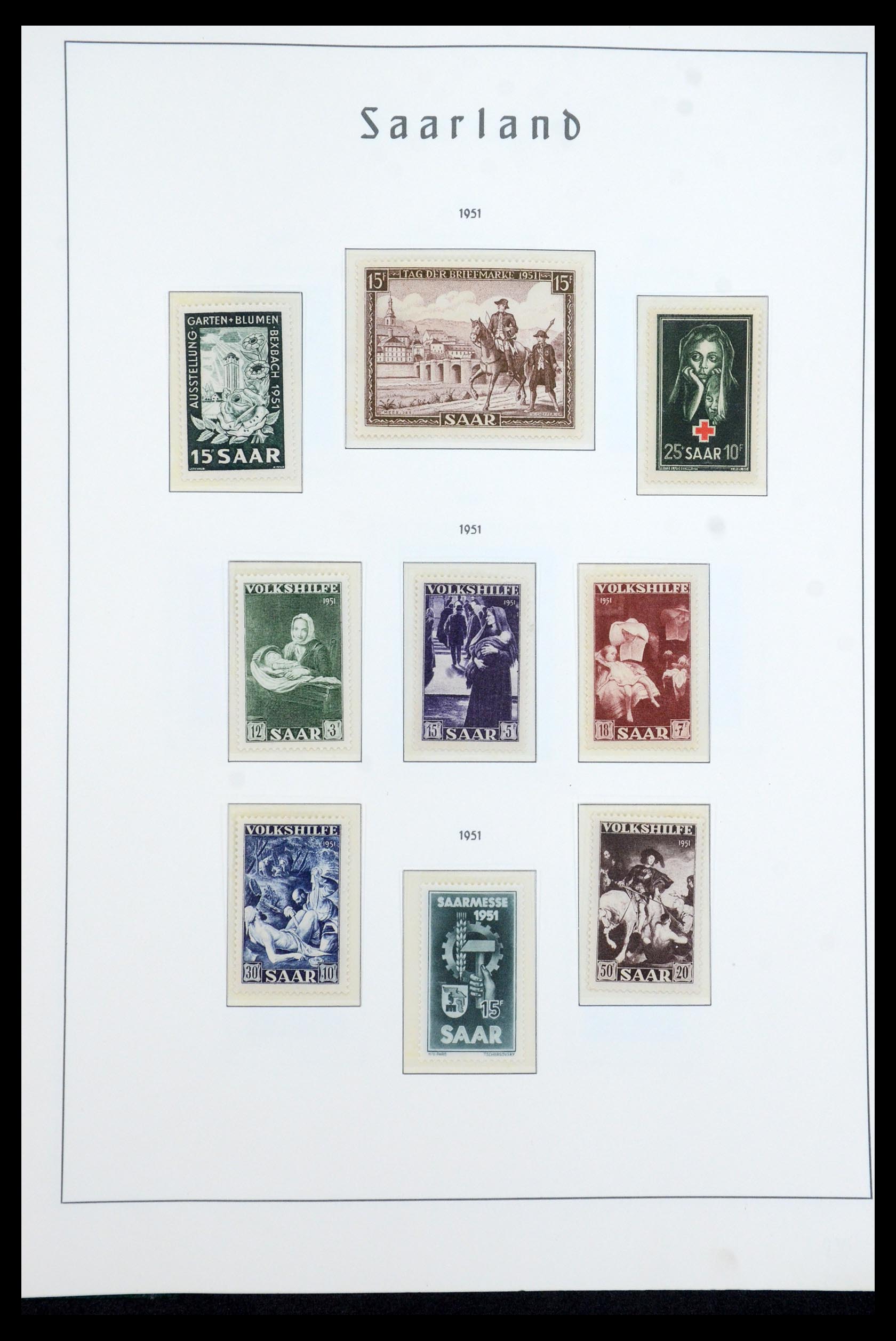 35590 027 - Postzegelverzameling 35590 Saar 1920-1959.