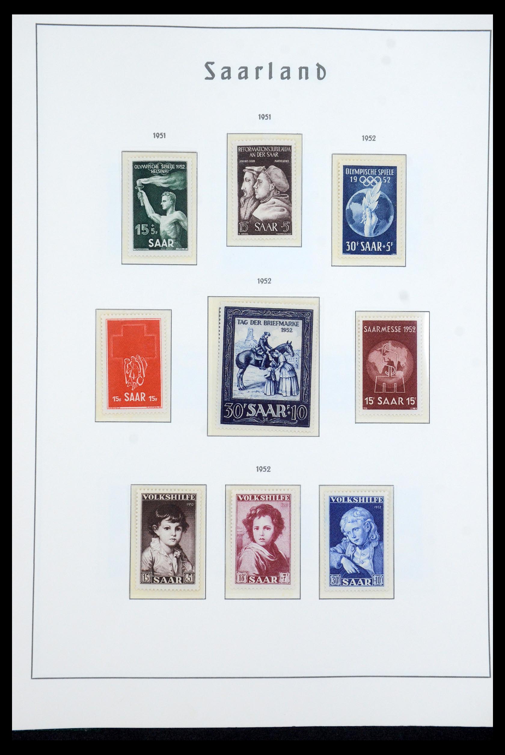 35590 028 - Postzegelverzameling 35590 Saar 1920-1959.