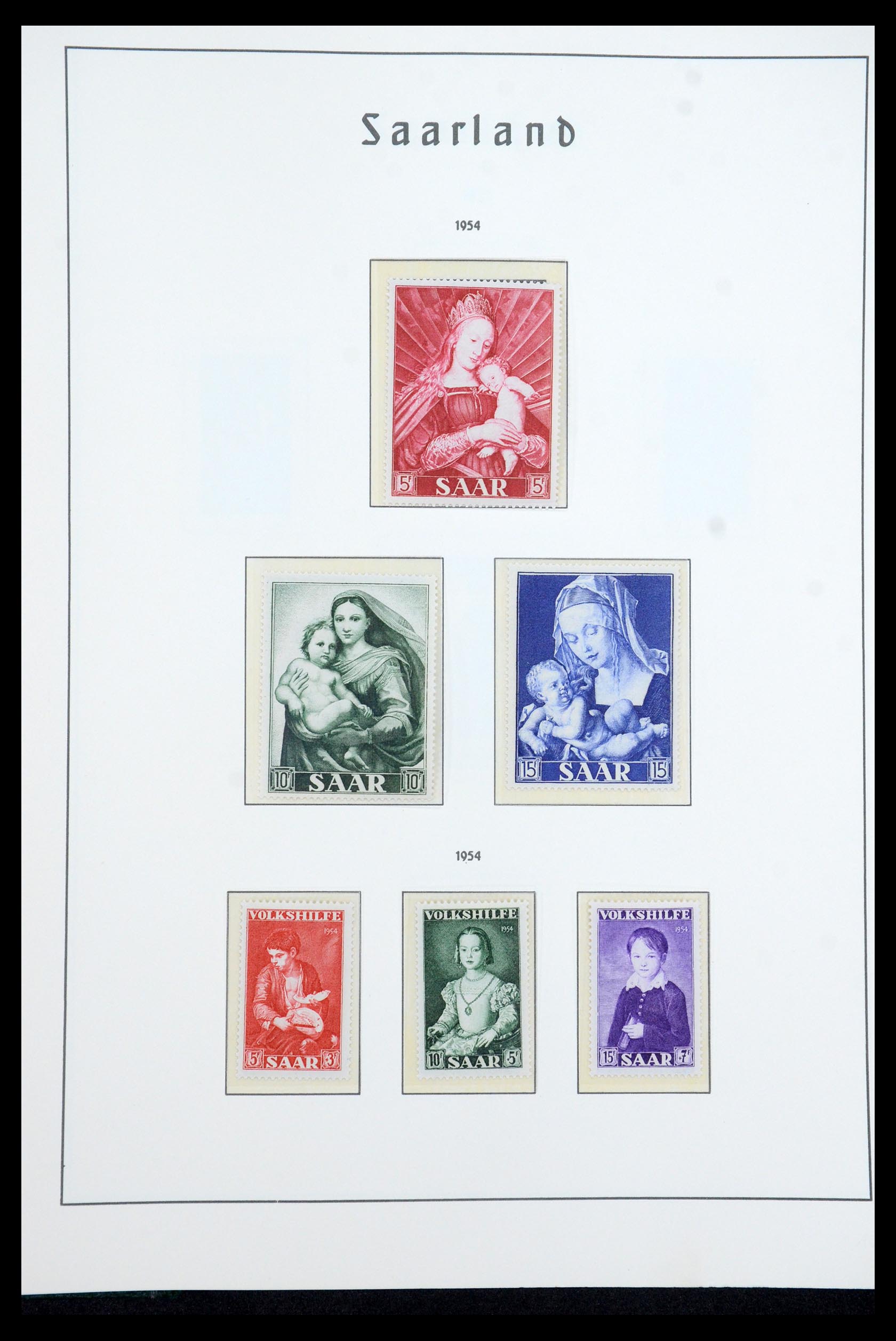 35590 032 - Postzegelverzameling 35590 Saar 1920-1959.