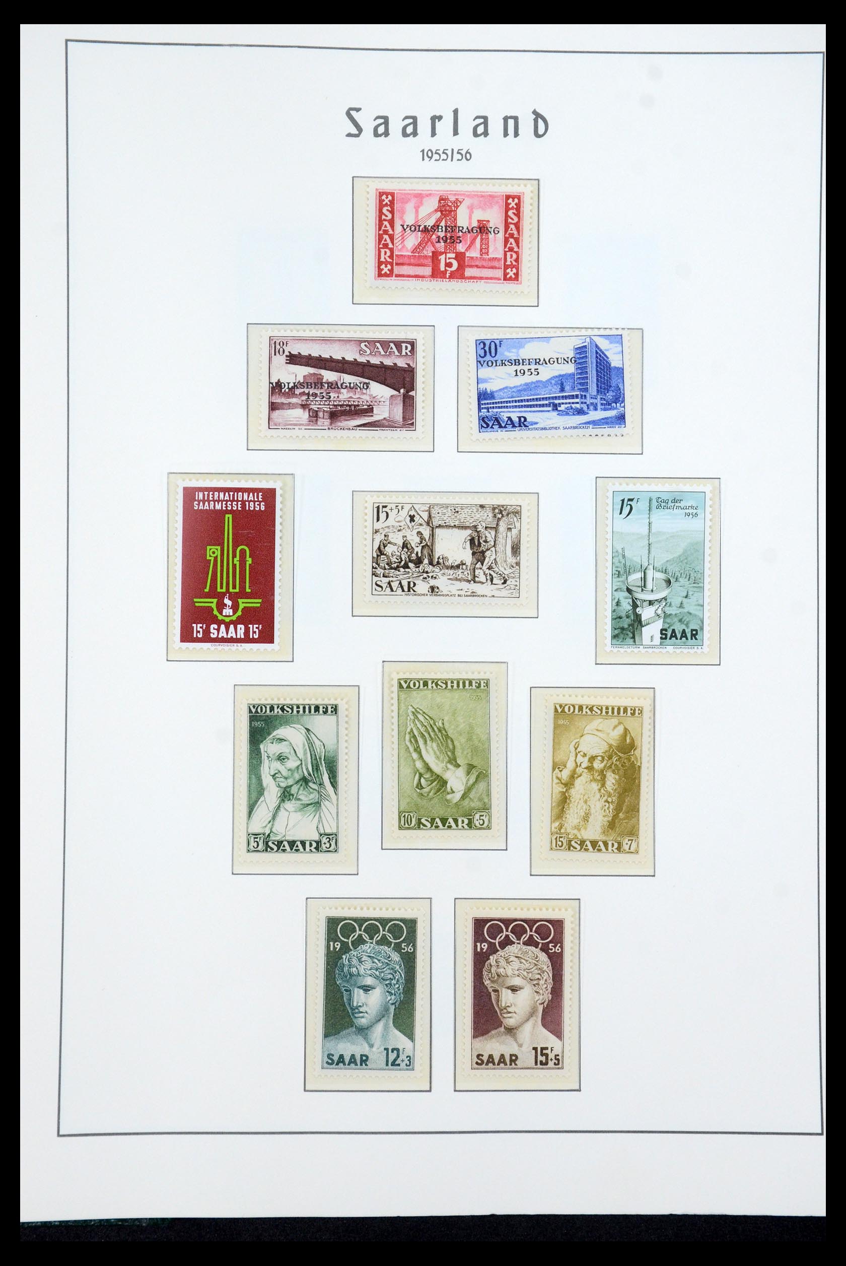 35590 034 - Postzegelverzameling 35590 Saar 1920-1959.