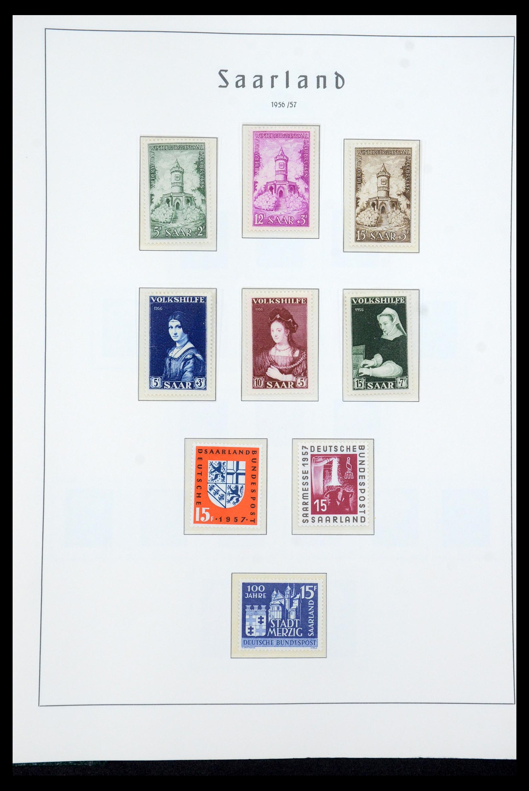 35590 035 - Postzegelverzameling 35590 Saar 1920-1959.