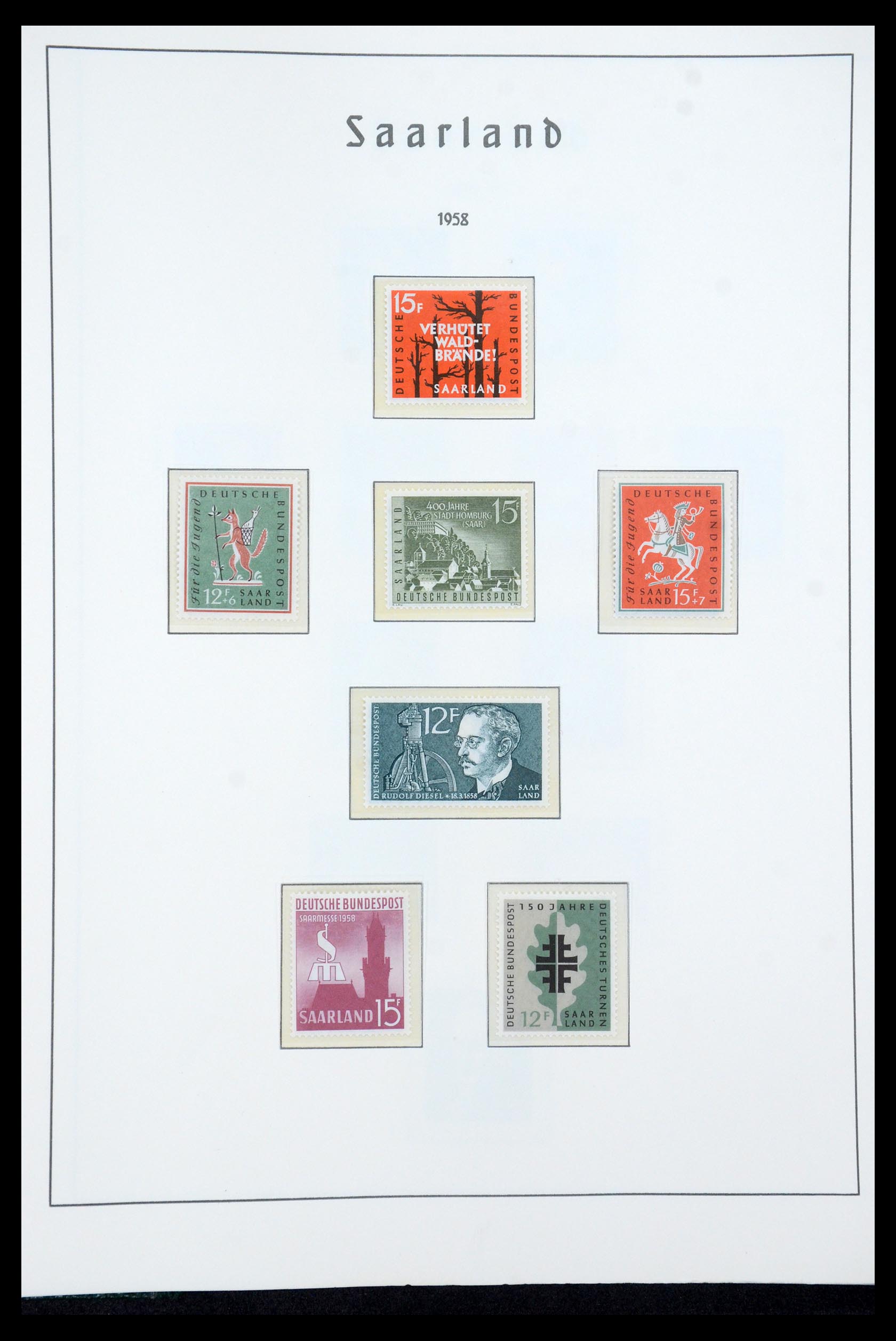 35590 040 - Postzegelverzameling 35590 Saar 1920-1959.