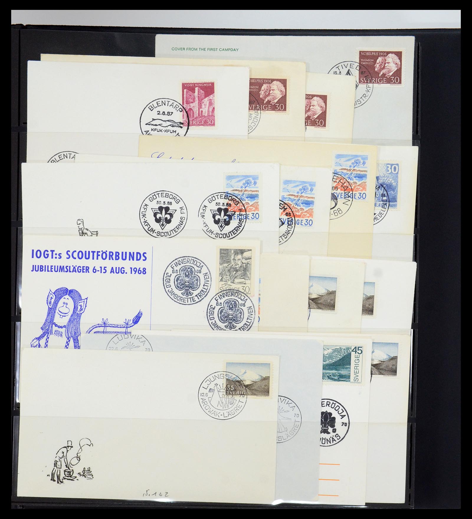 35591 010 - Postzegelverzameling 35591 Scouting 1920-2010.
