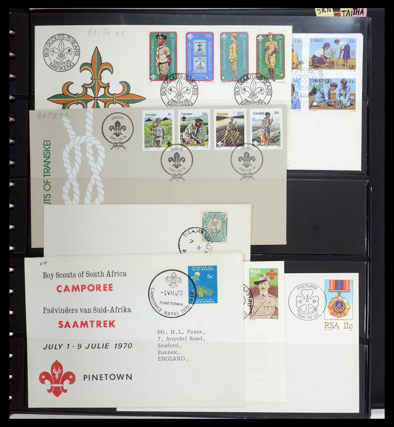 35591 029 - Postzegelverzameling 35591 Scouting 1920-2010.