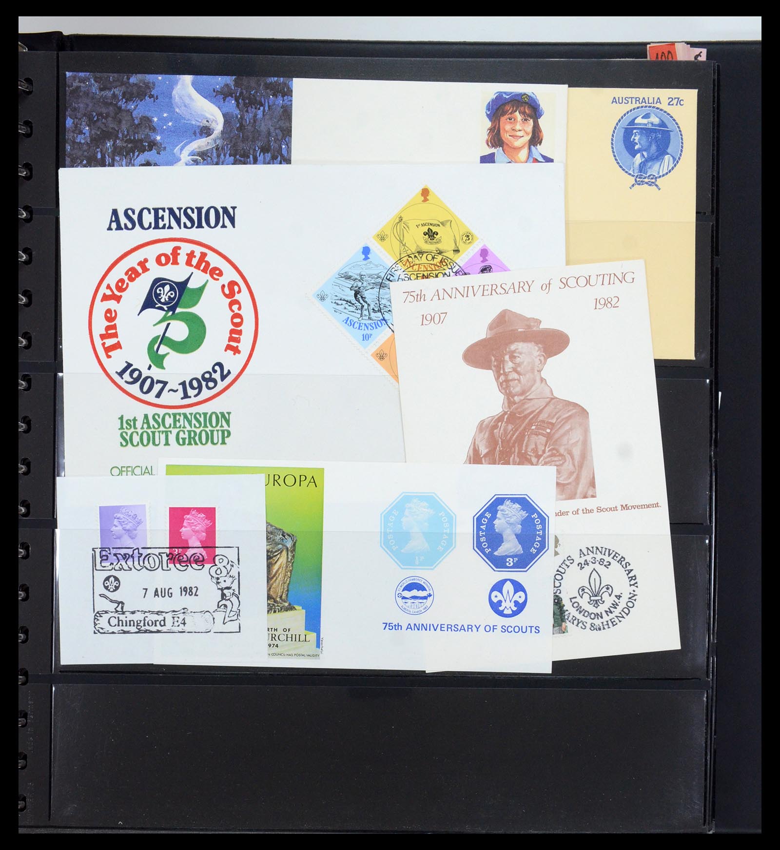 35591 044 - Postzegelverzameling 35591 Scouting 1920-2010.
