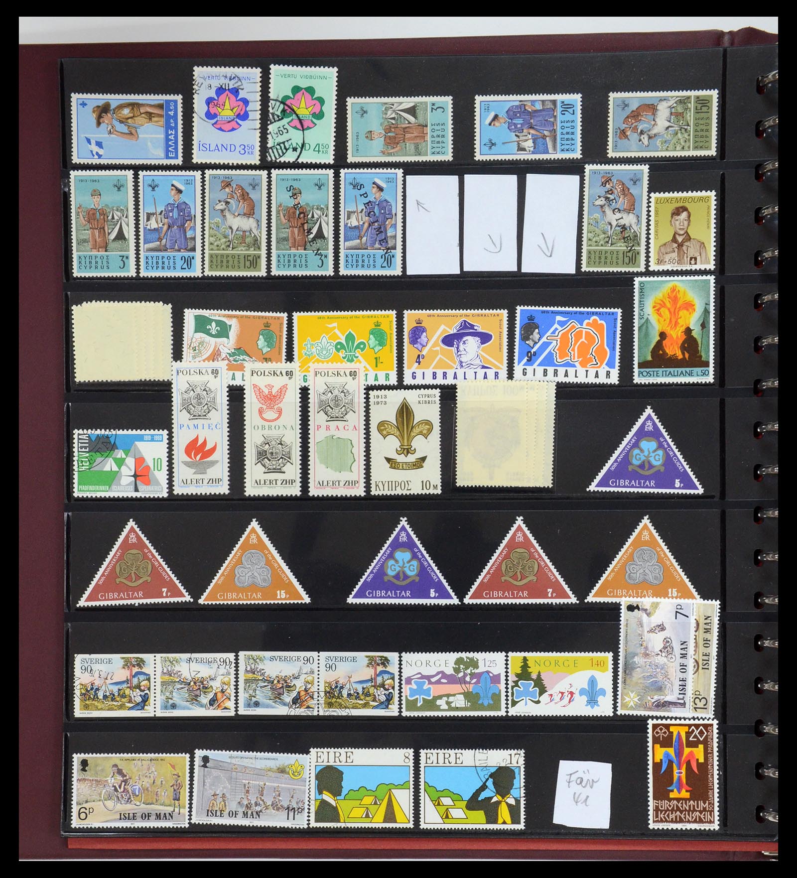 35591 066 - Postzegelverzameling 35591 Scouting 1920-2010.